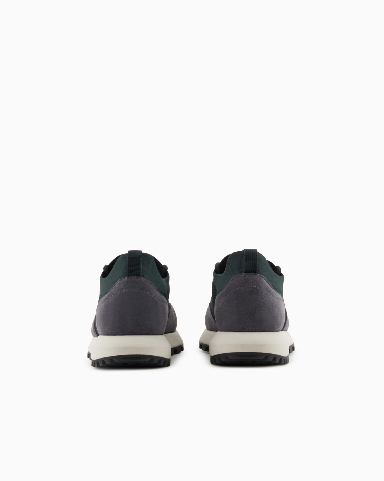 Knit sneakers with suede details Slide 3