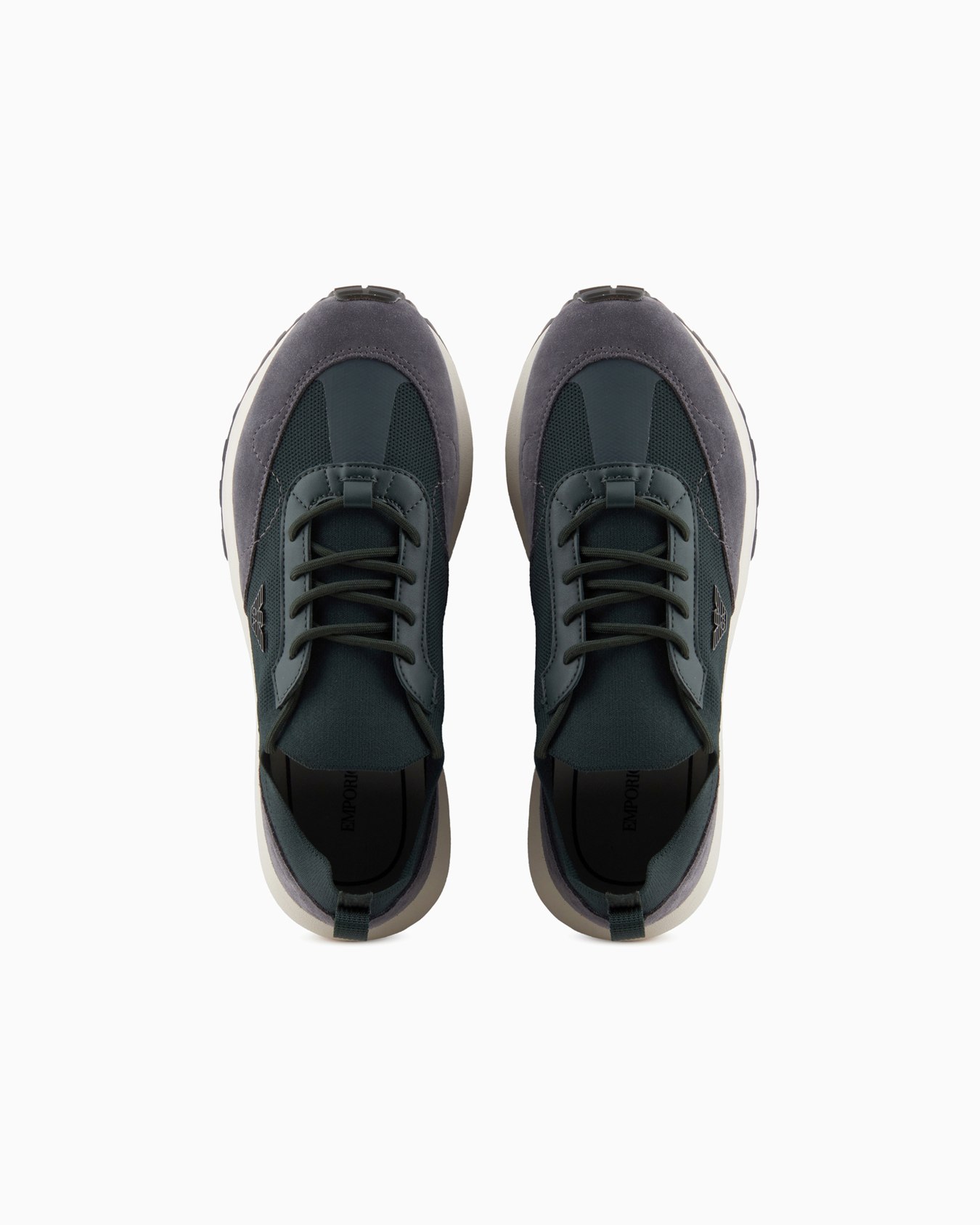 Knit sneakers with suede details Slide 2