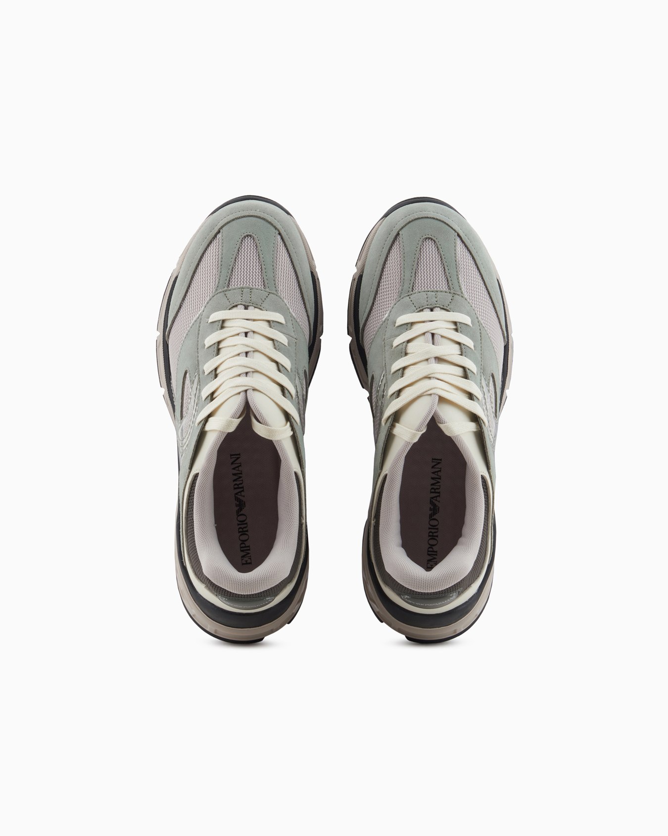 Mesh sneakers with suede details Slide 2