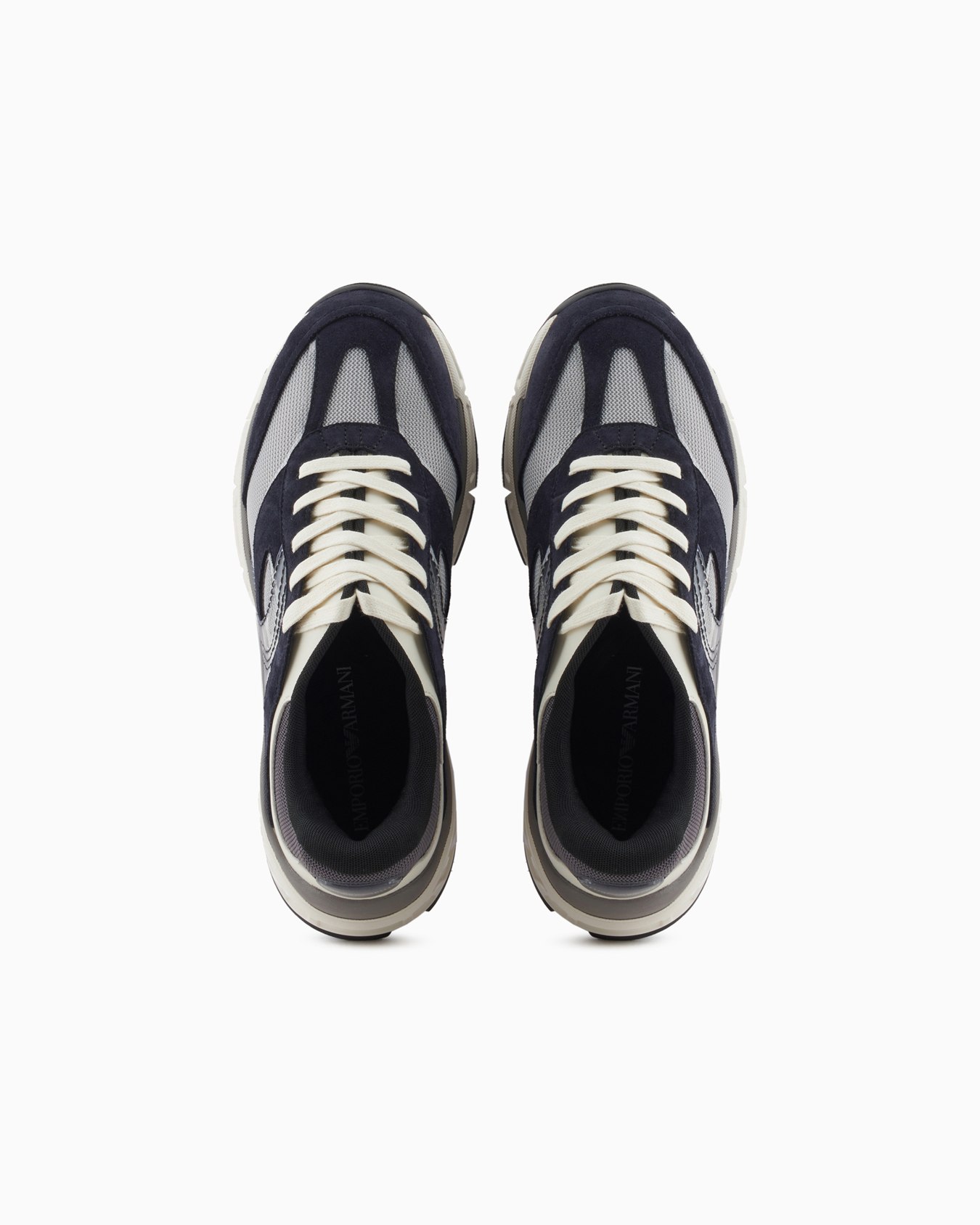 Mesh sneakers with suede details Slide 2