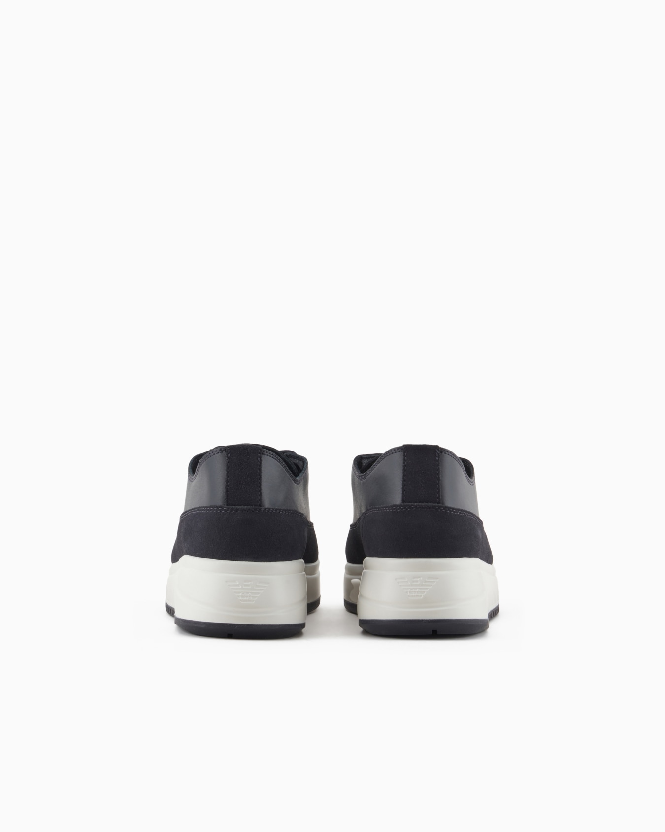 Leather and suede sneakers with knurled soles Slide 3