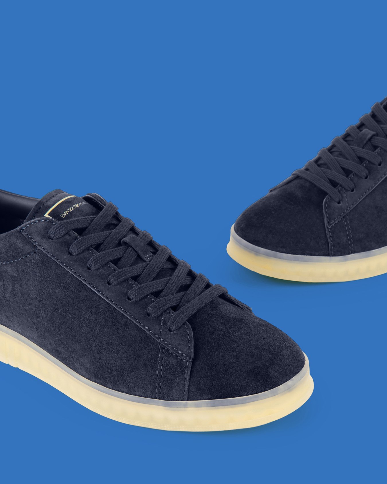 Sneakers en cuir suédé Capsule Black Blue ASV Diapositive 4