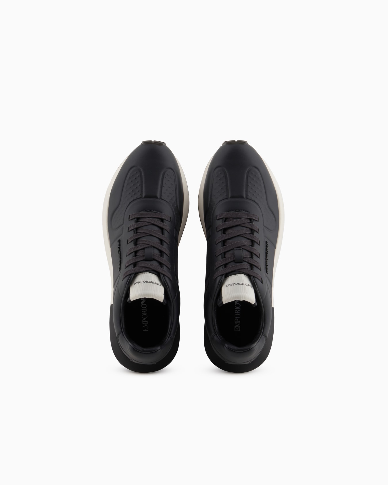 Leather sneakers with thermoformed details Slide 2