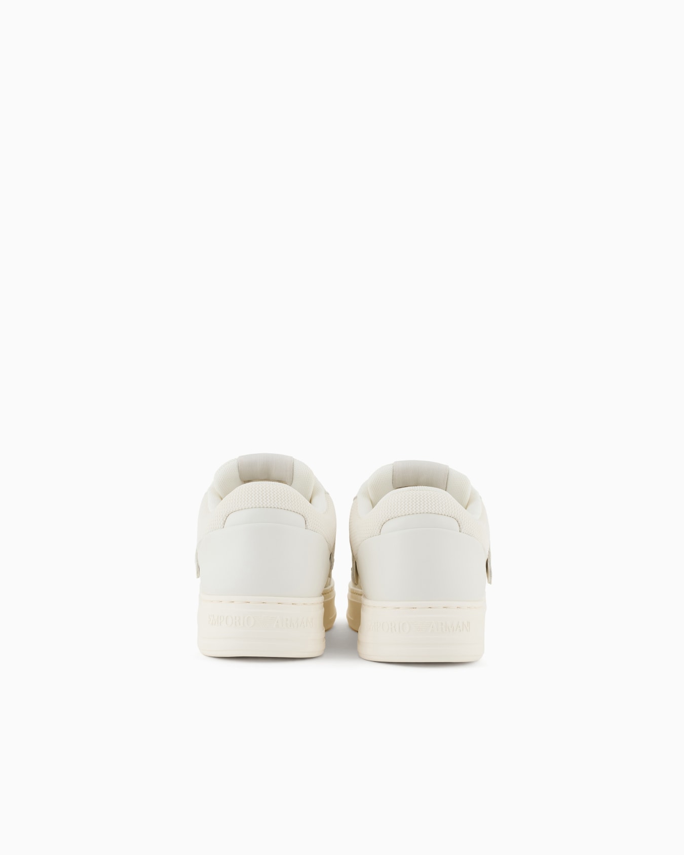 Leather and mesh sneakers with contrasting details Slide 3