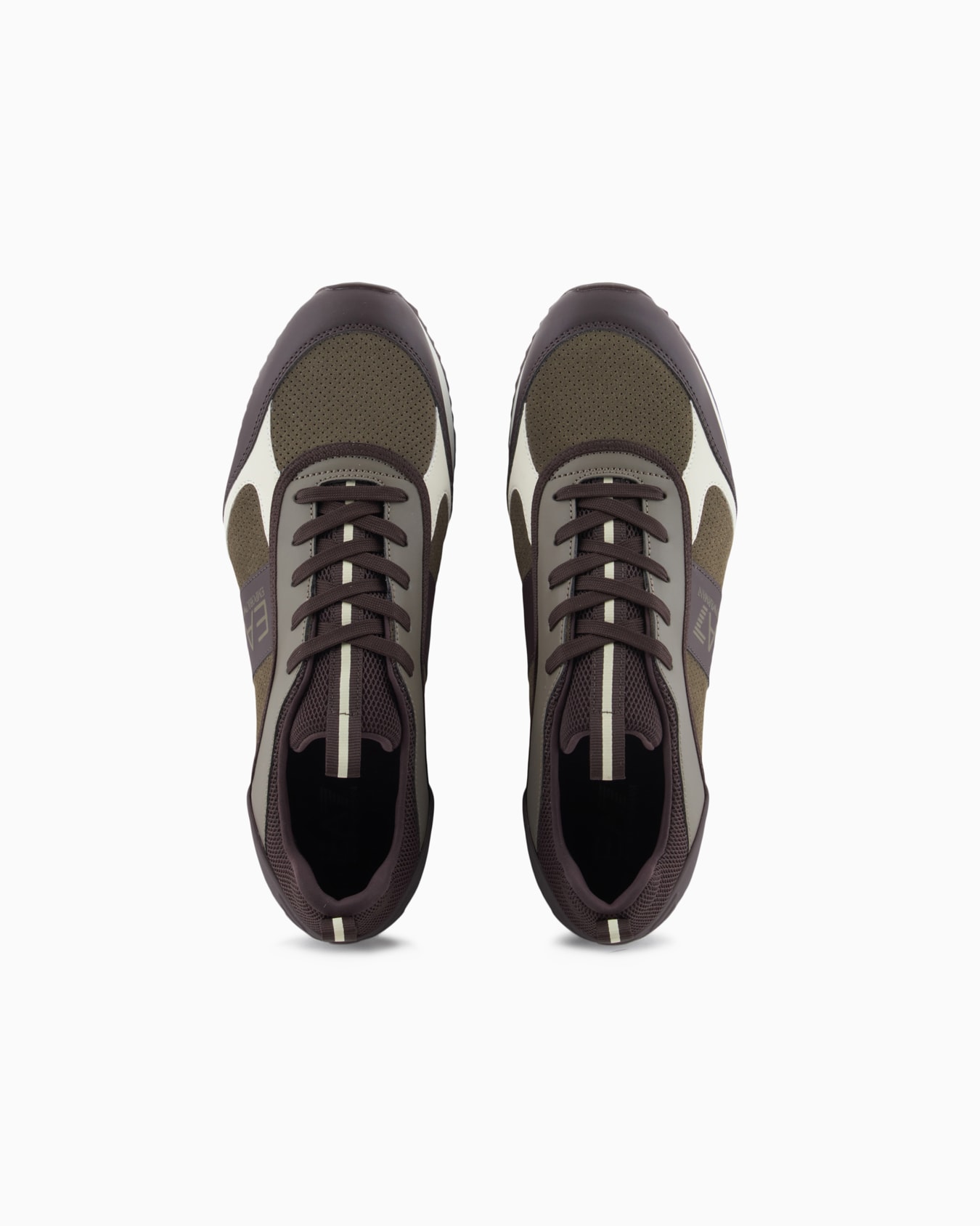 Sneakers Black & White en cuir suédé Diapositive 2