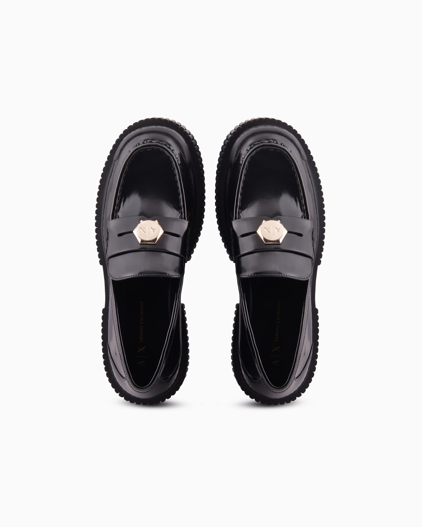 Moccasins with oversized sole and logo clamp Slide 2