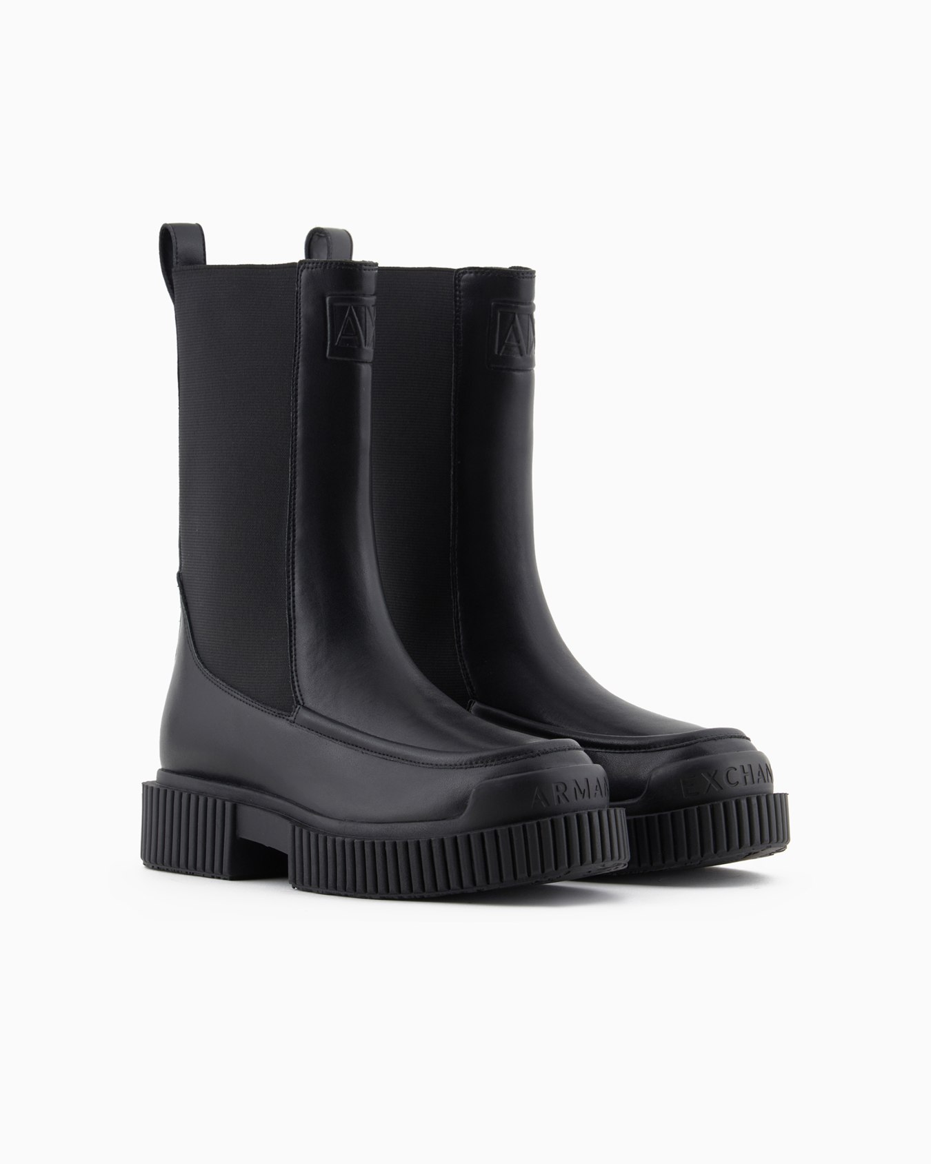 Kampfstiefel mit geprägtem Logo Folie 1