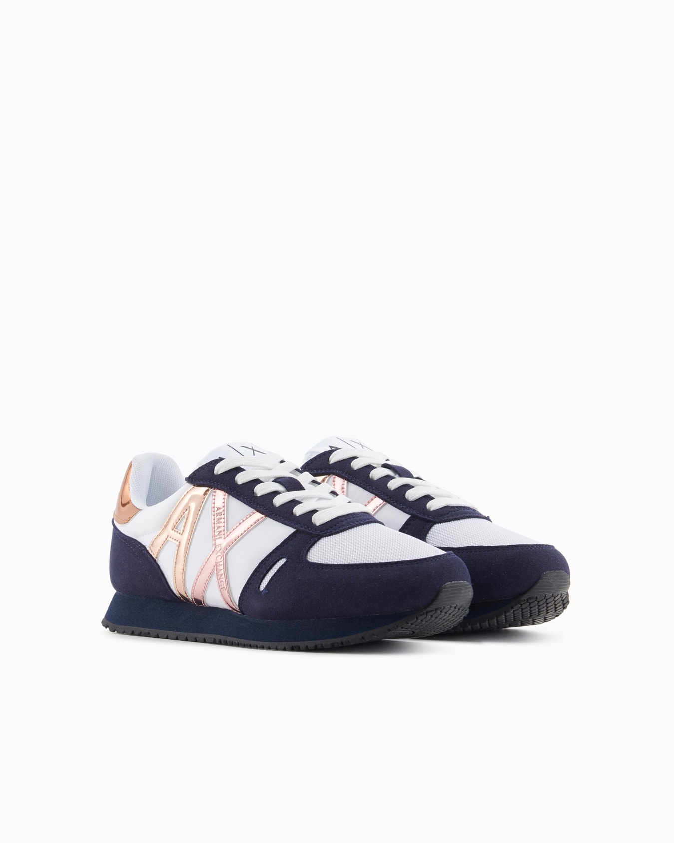 Microfiber sneakers with logo Slide 1