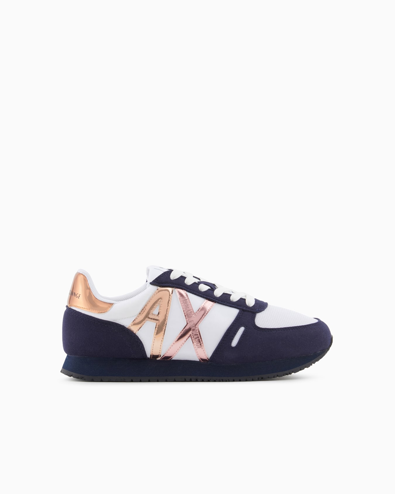 Microfiber sneakers with logo Slide 0