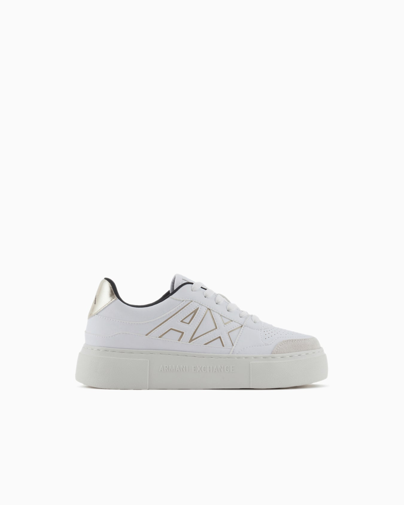 Sneakers con suola alta e logo a contrasto Slide 0