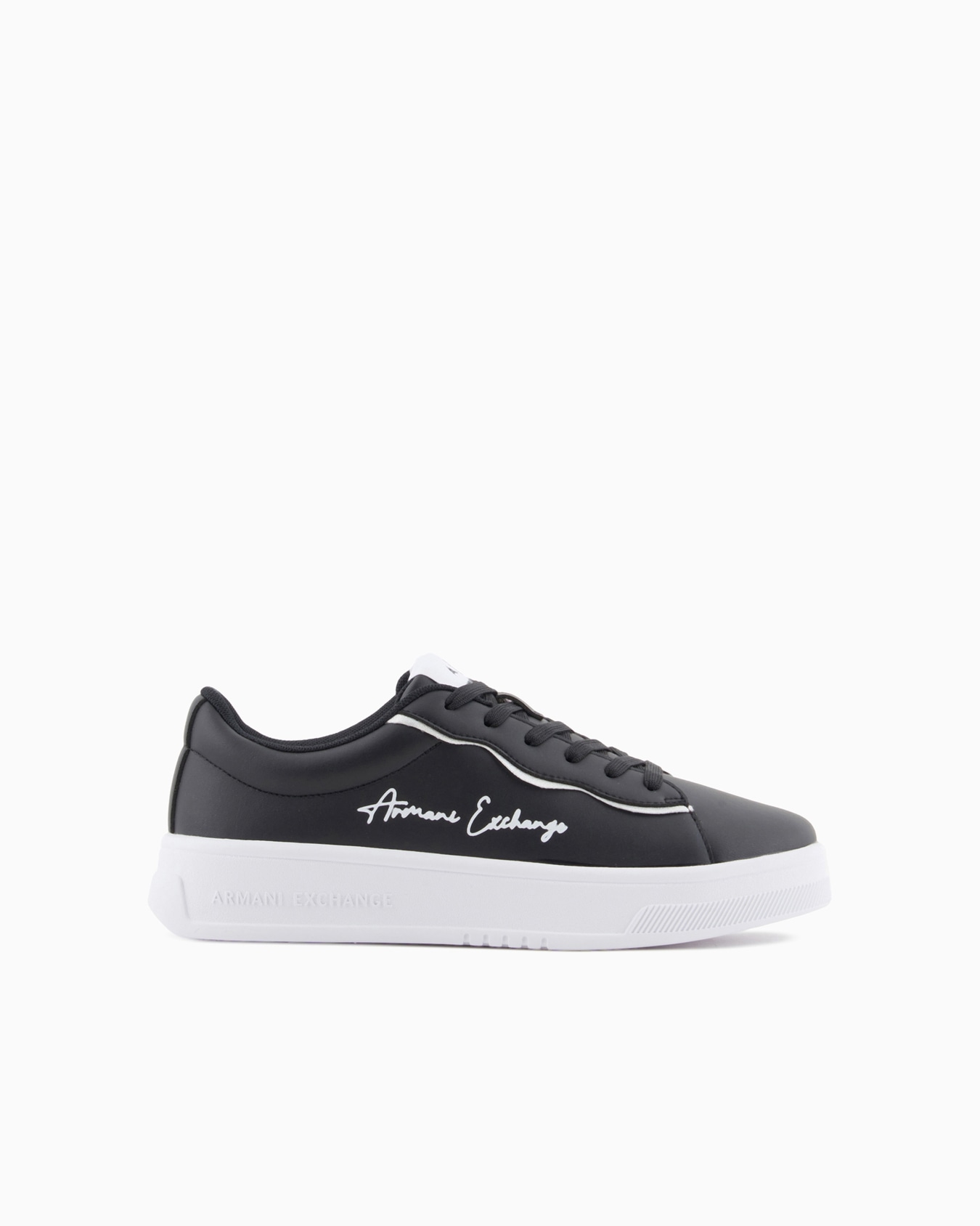 Sneakers with metal piping and logo Slide 0