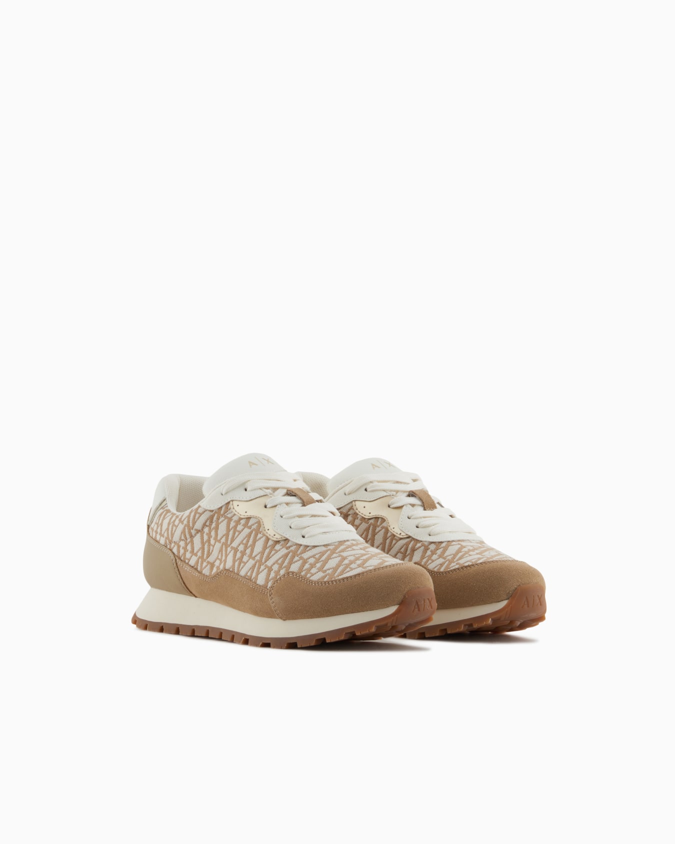 Sneakers with allover logo inserts Slide 1