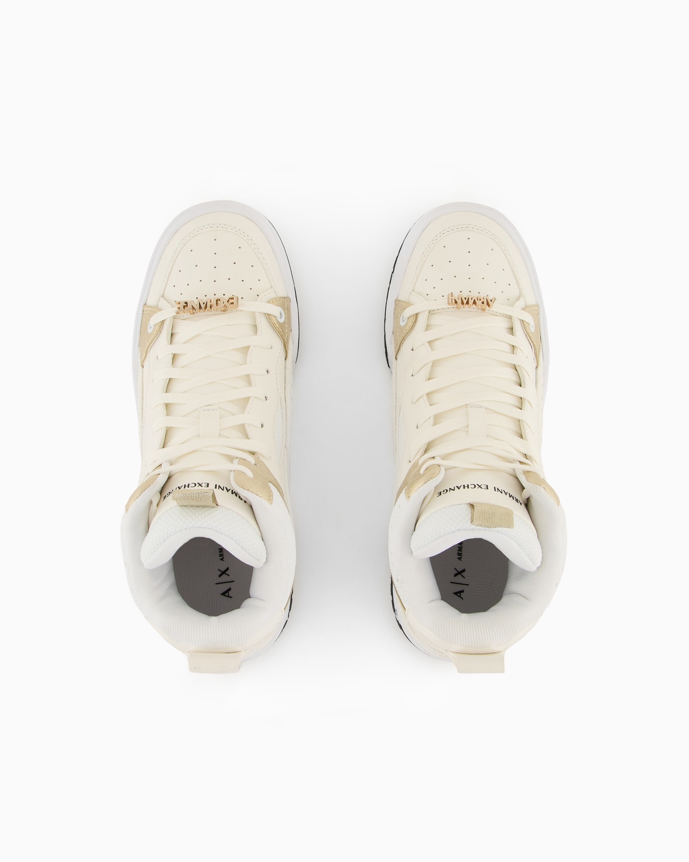 Shiny Point High-Top Lace-Up Sneakers Slide 2