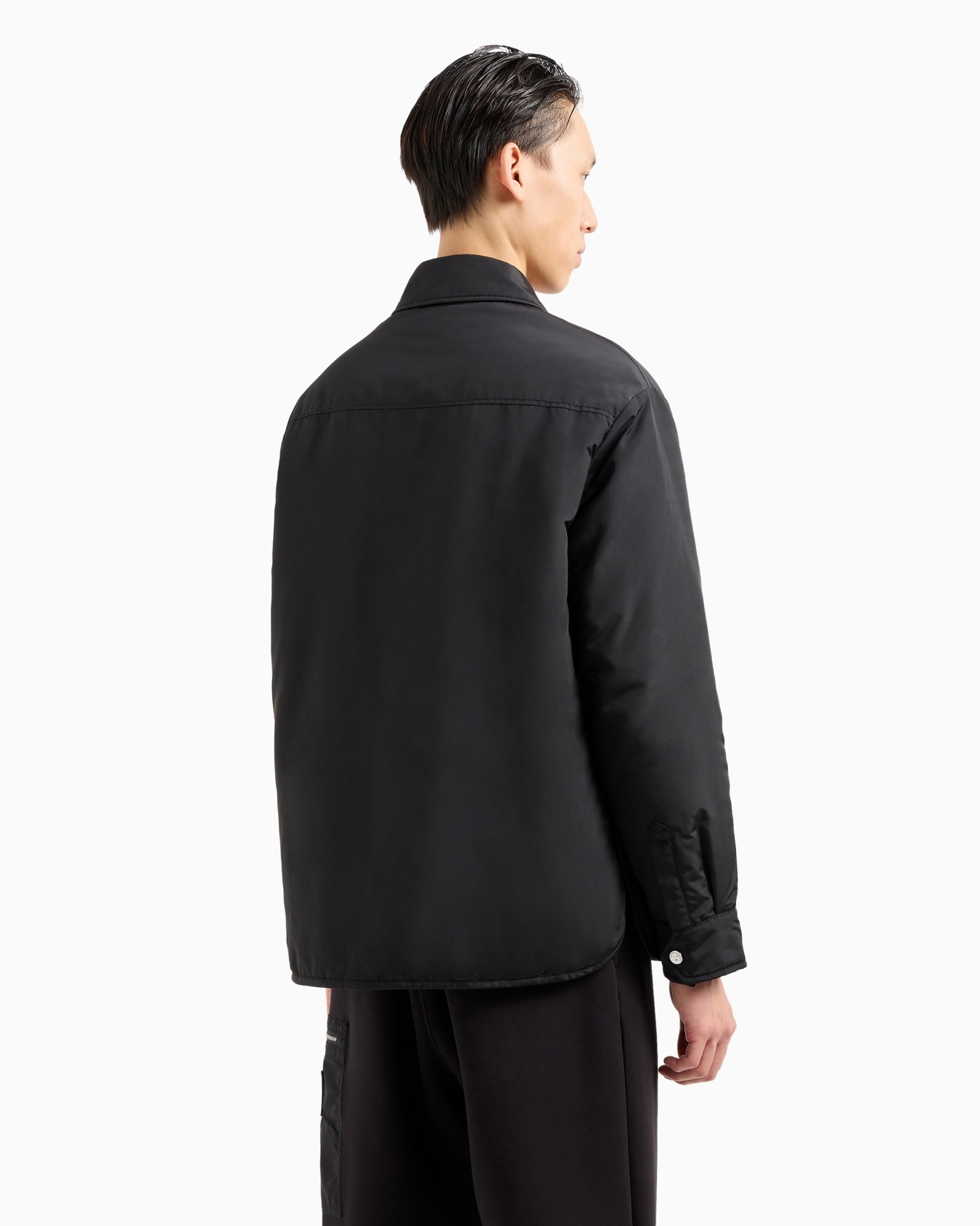 Satin fabric caban with zip pocket Slide 2