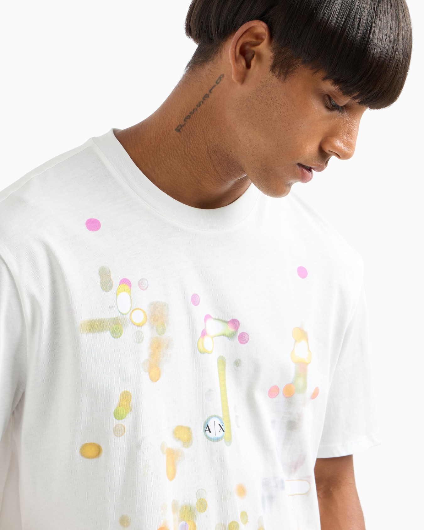  Organic Cotton Abstract Pattern Regular Fit T-Shirt Slide 4