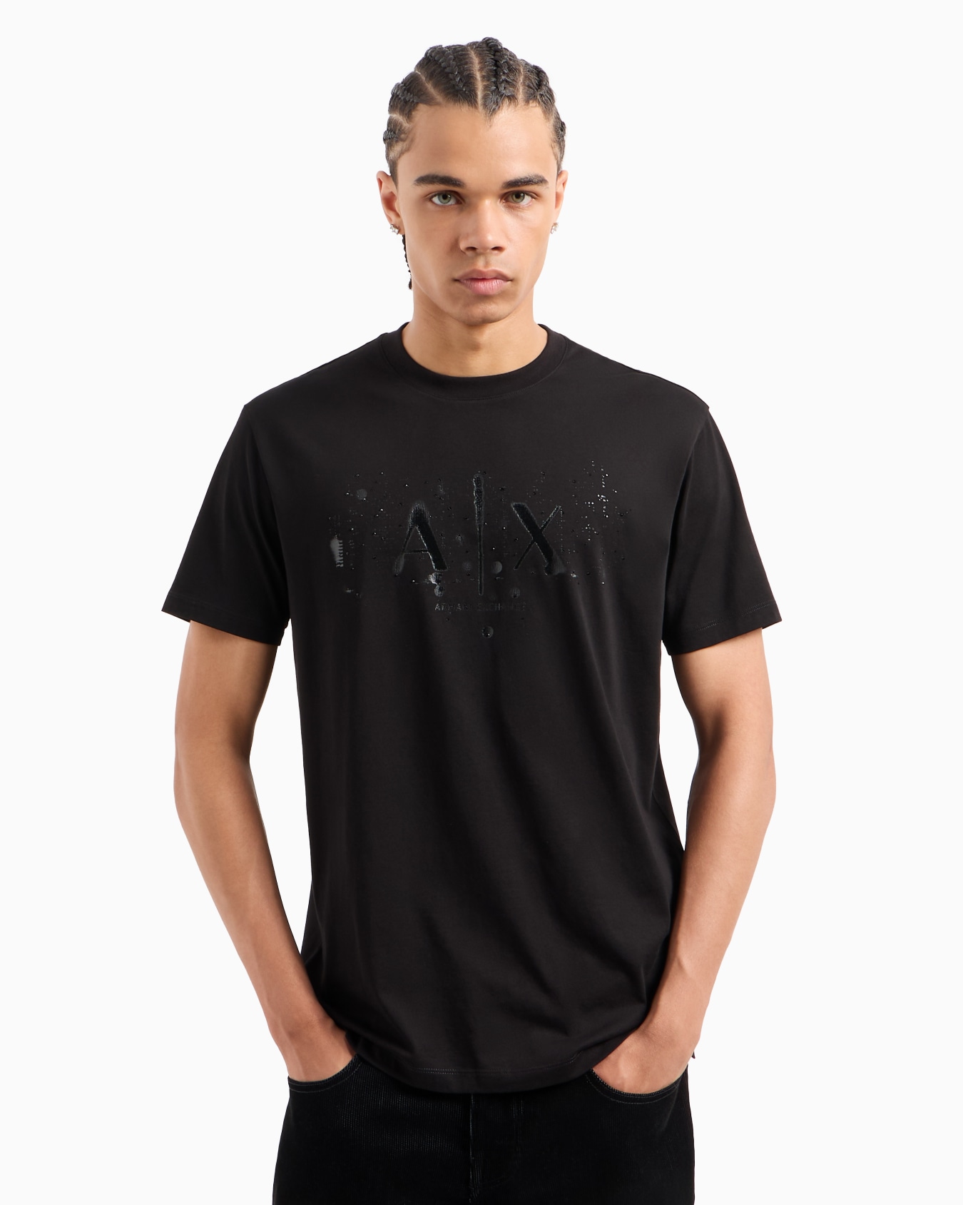 Regular fit heavy cotton T-shirt with ASV photo print Slide 1