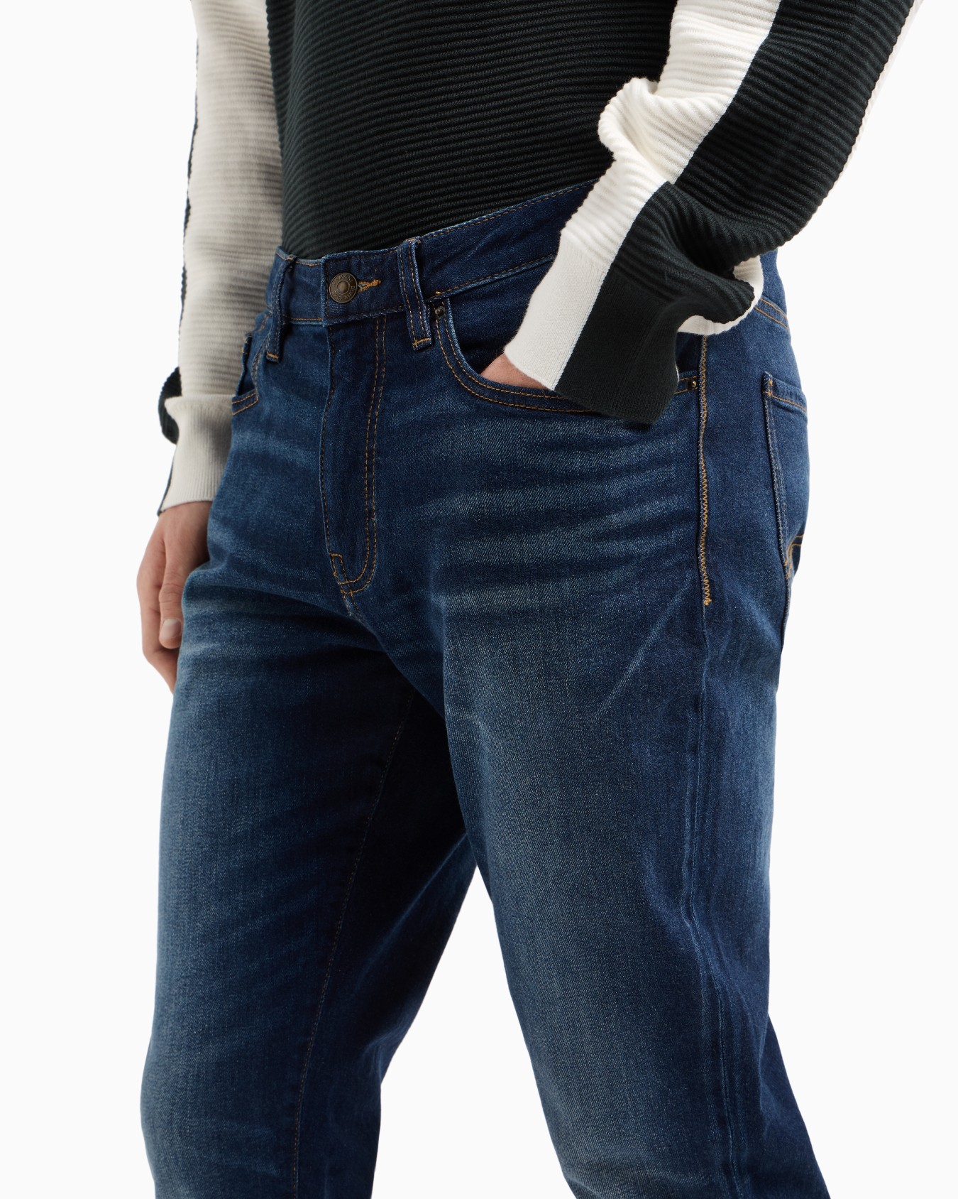 J14 skinny fit jeans in stone washed cotton denim Slide 4