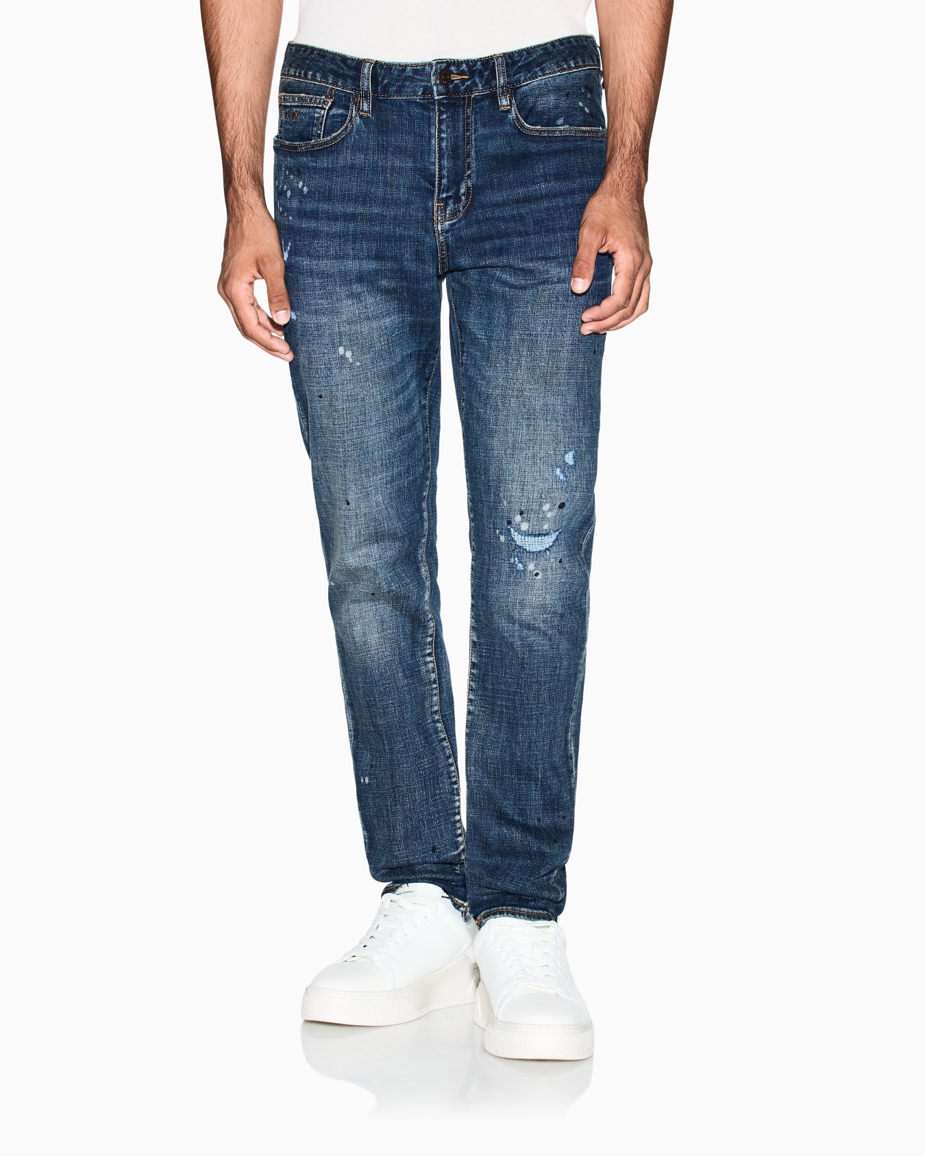 Slim Fit Jeans aus Denim-Fleece Folie 3