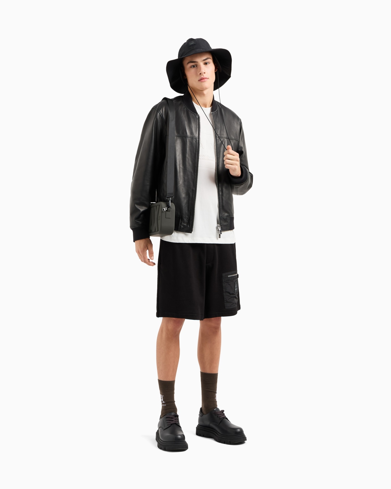 Regular fit T-shirt with maxi logo embroidery Slide 1
