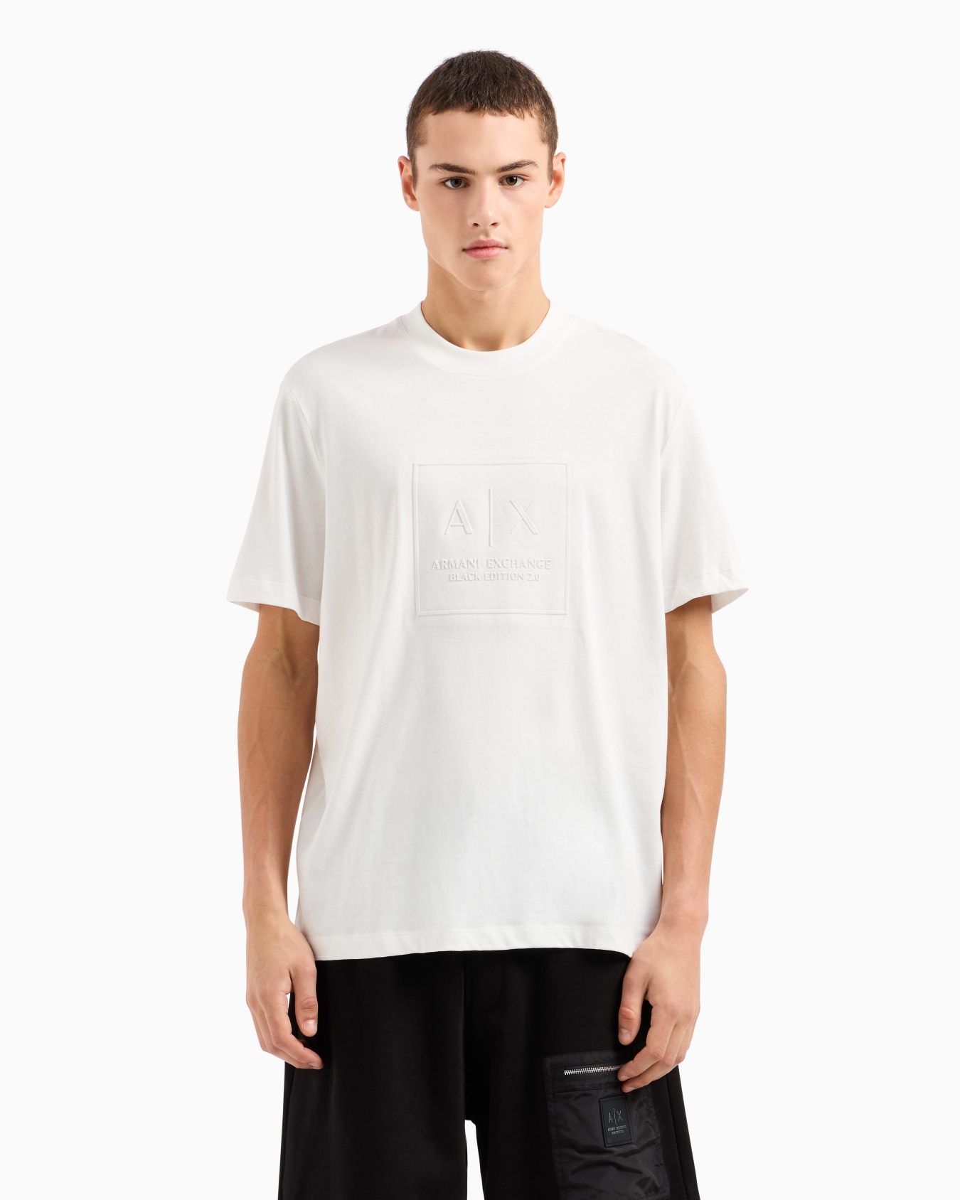 Regular fit T-shirt with maxi logo embroidery Slide 3