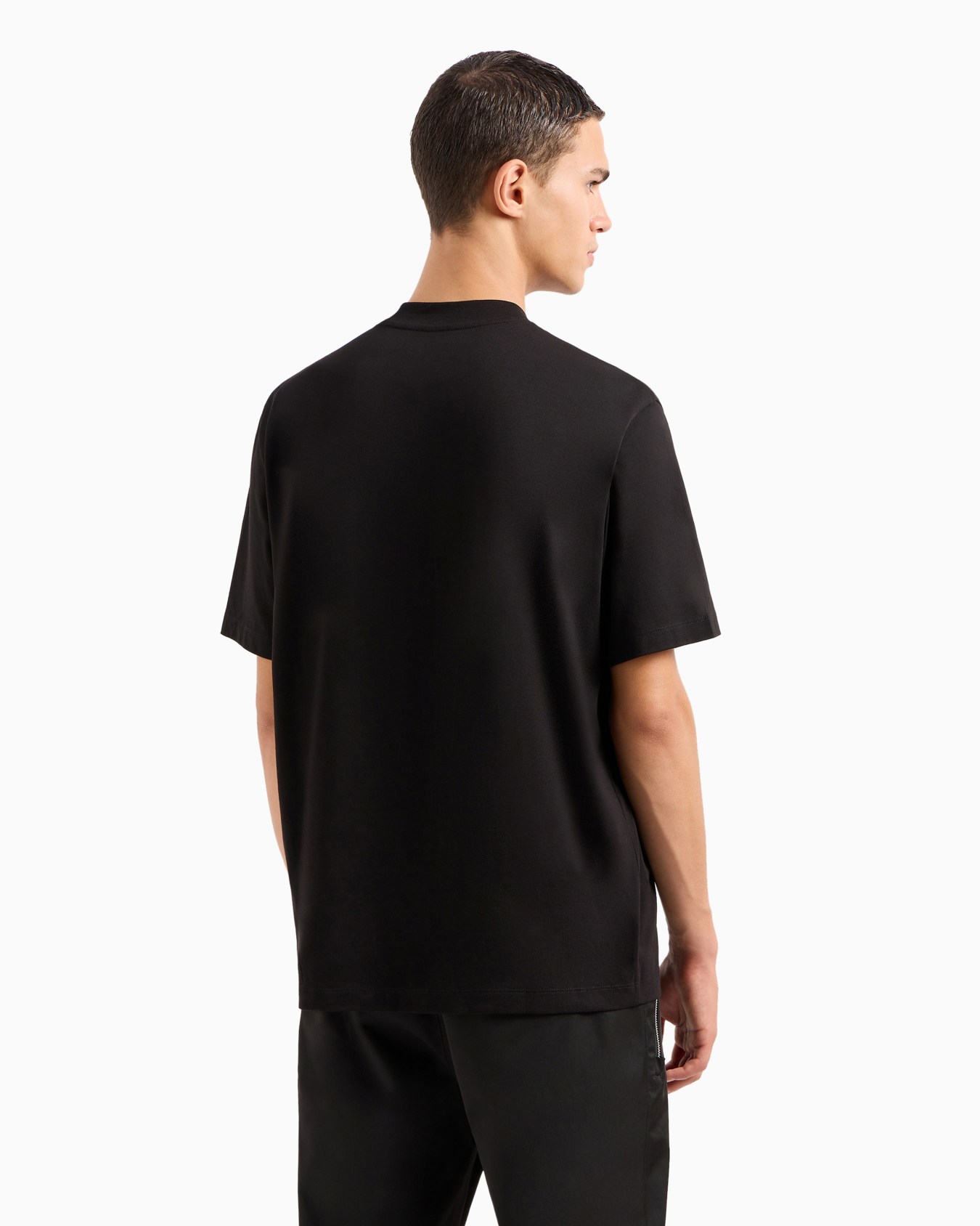 Regular fit T-shirt with maxi logo embroidery Slide 2