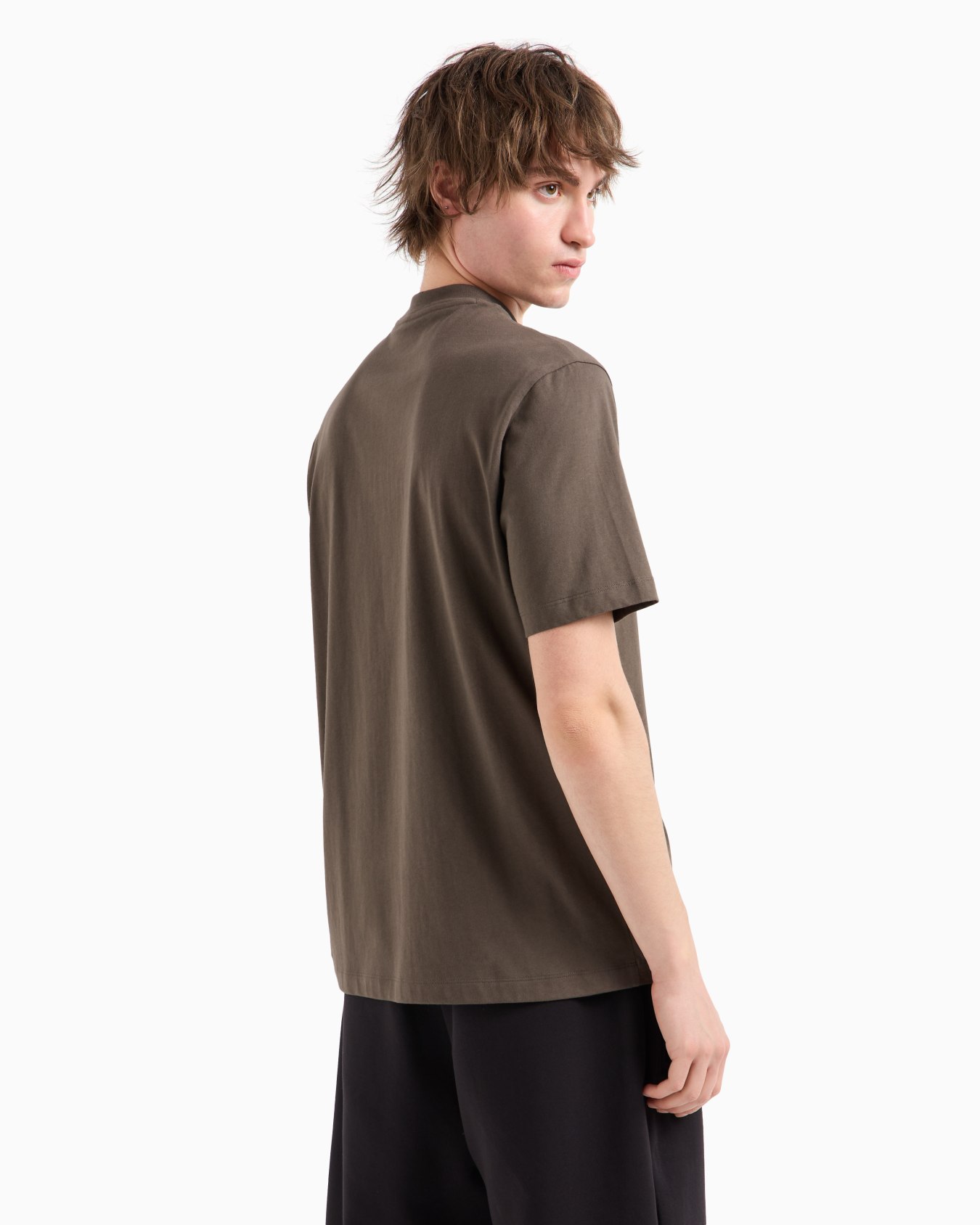  Camiseta de corte relajado con aplicación de logo Diapositiva 2