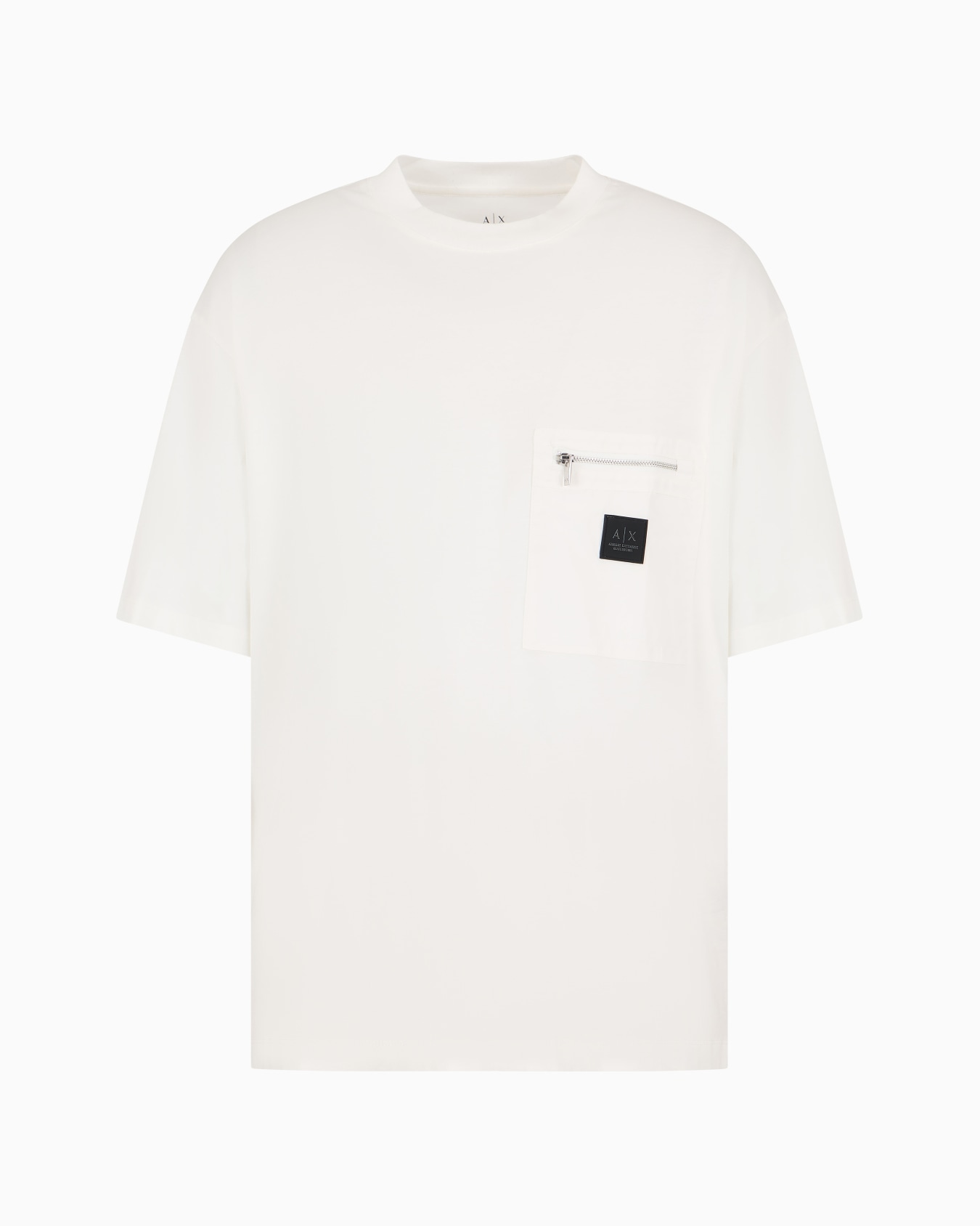 Camiseta de corte relajado con bolsillo con cremallera y logo Diapositiva 0