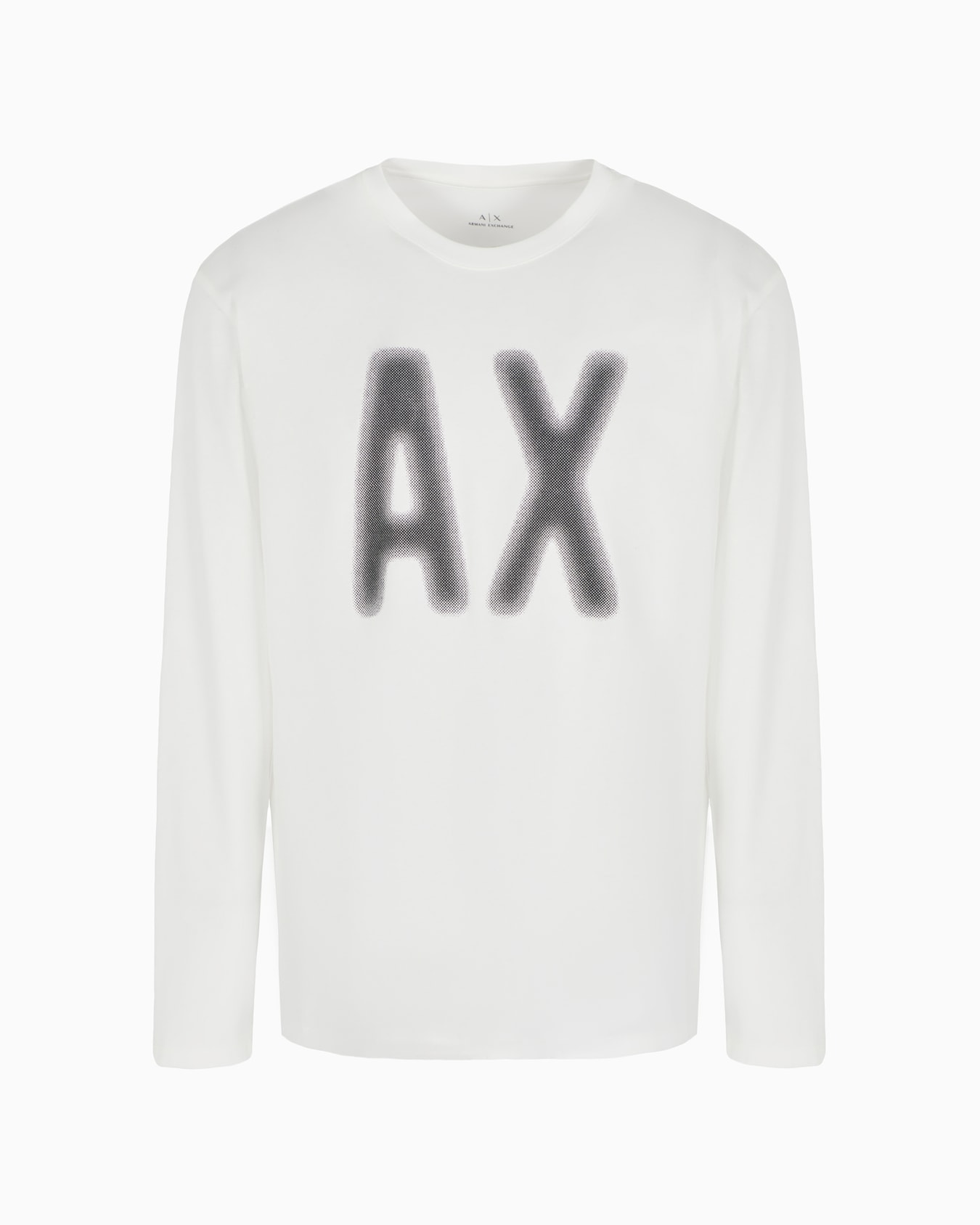 Long-sleeved T-shirt with faded logo Slide 0