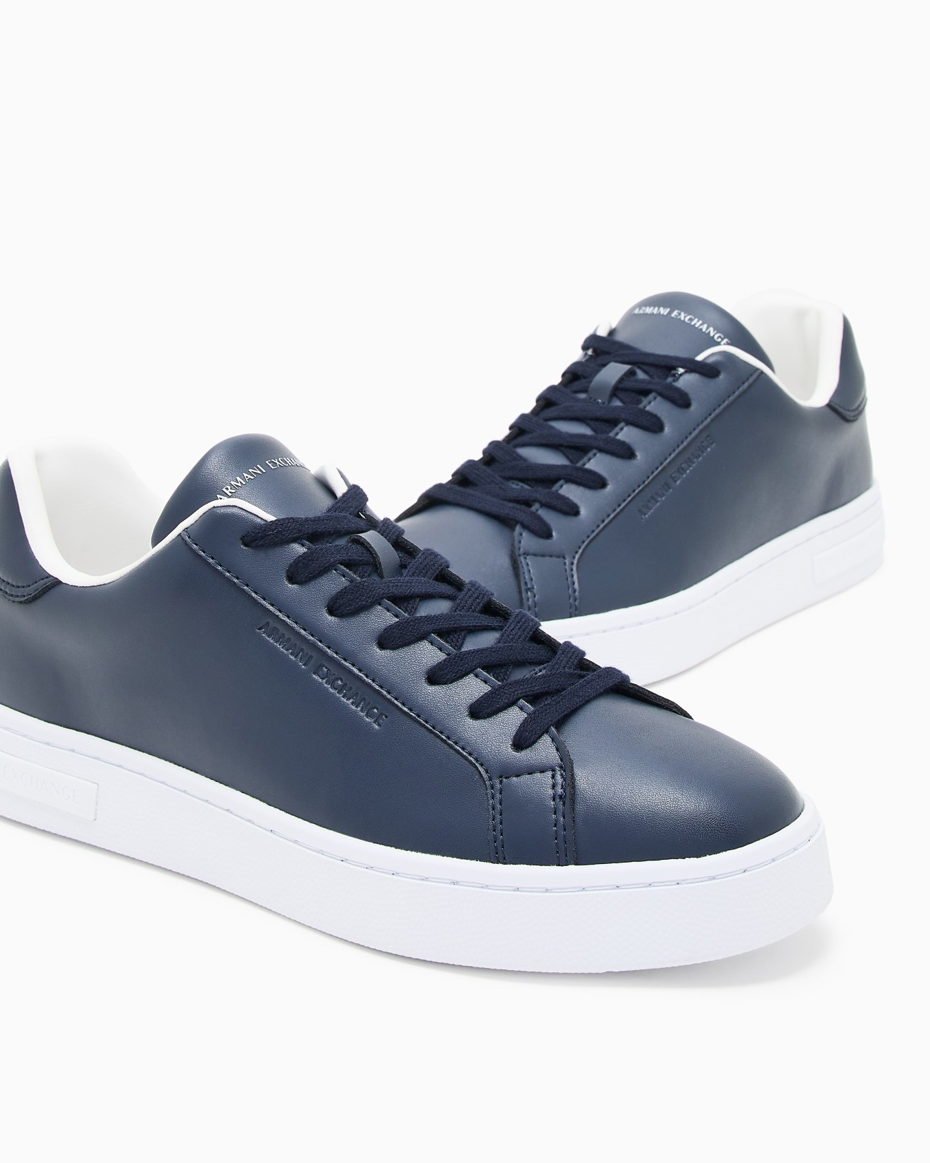 Leather sneakers with logo on the sole Slide 4
