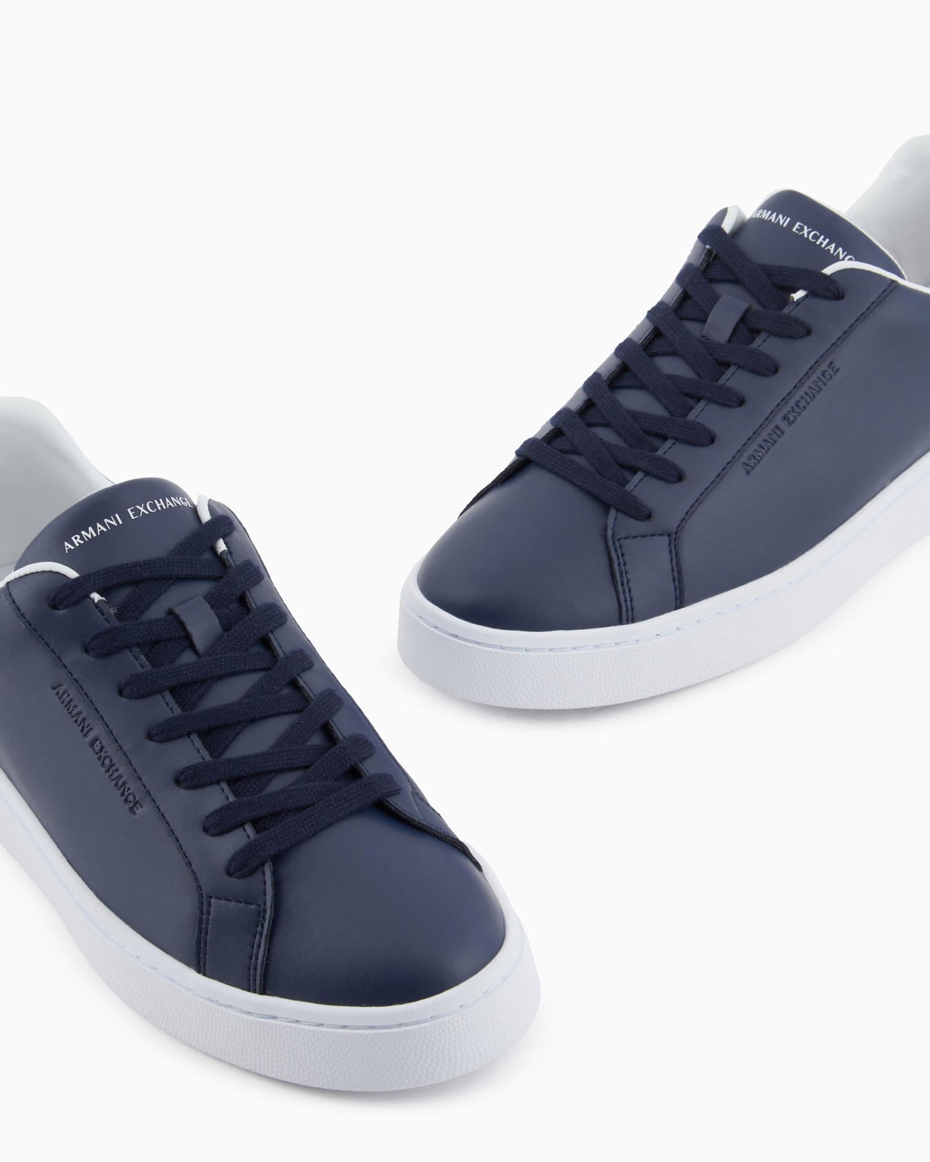Leather sneakers with logo on the sole Slide 4