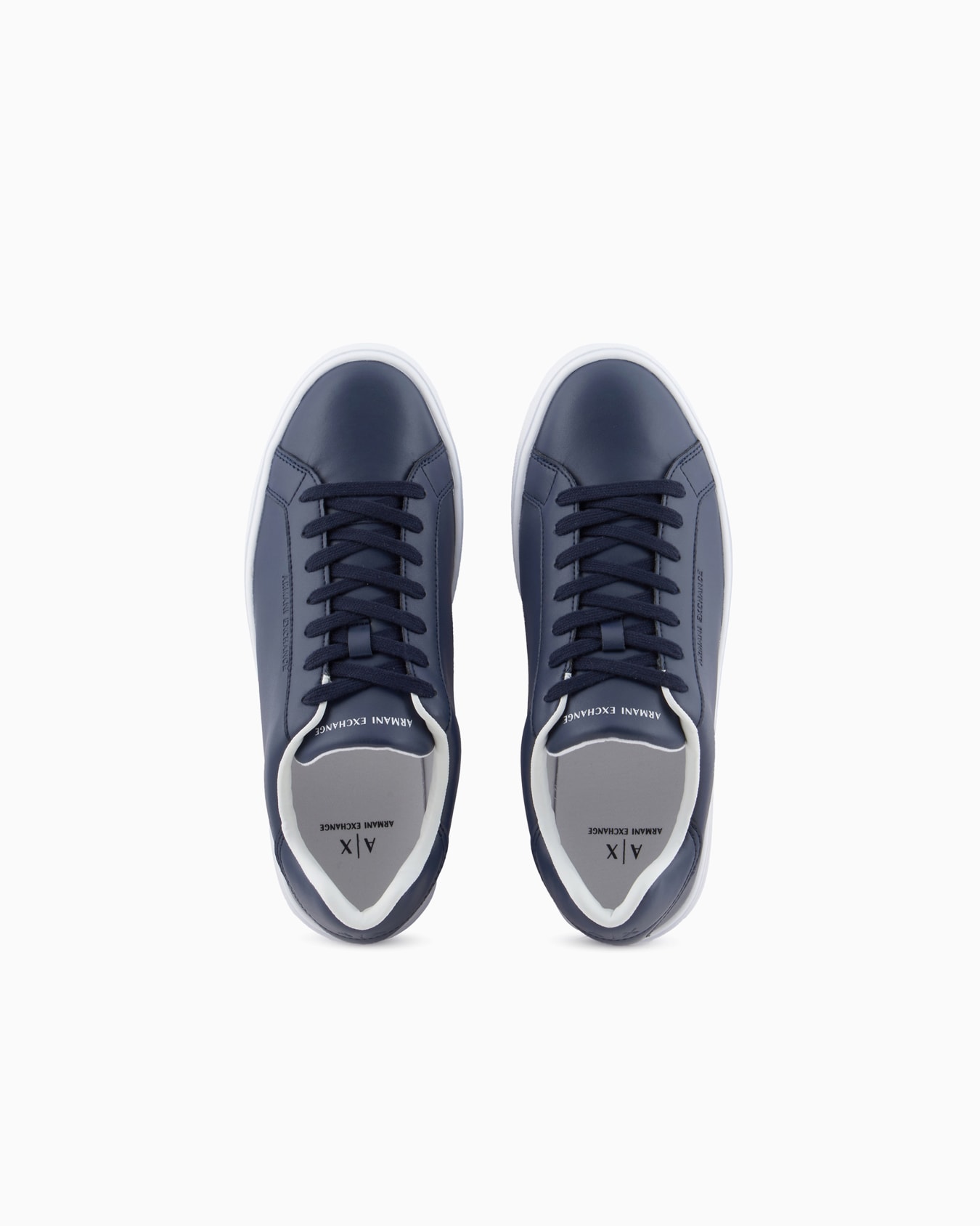 Leather sneakers with logo on the sole Slide 2