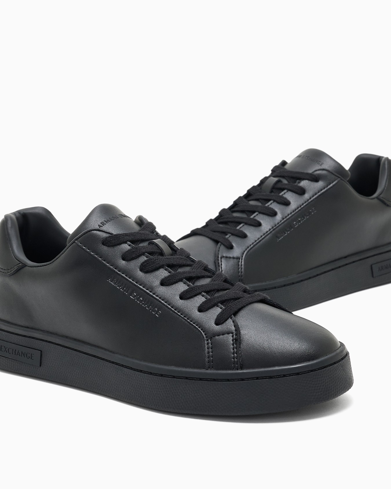 Leather sneakers with logo on the sole Slide 4