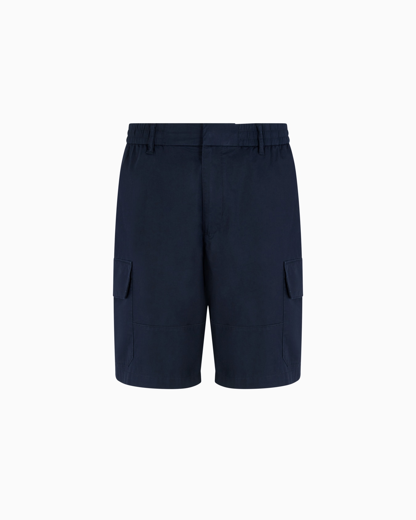 Shorts cargo in twill di cotone con maxi-tasche Slide 0