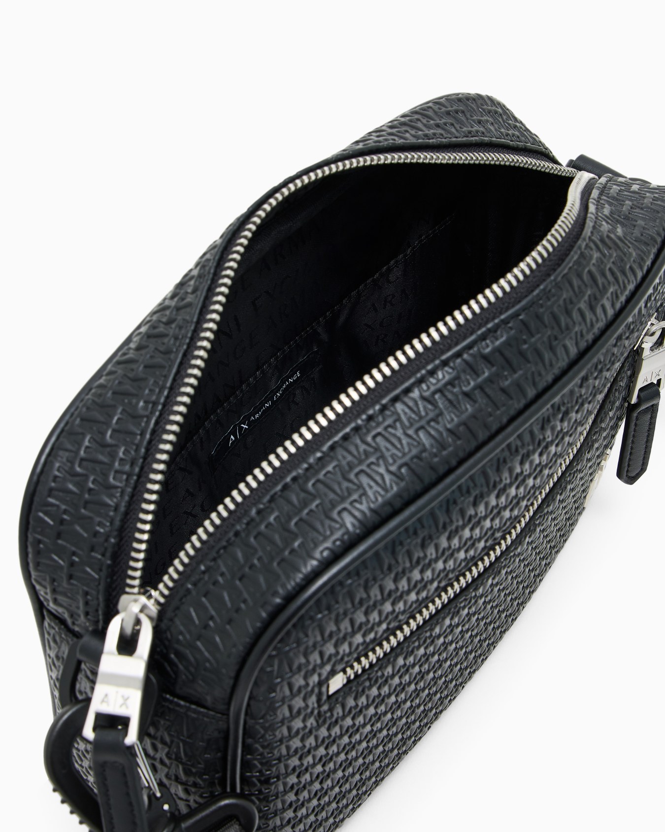 Borsa a tracolla con logo monogram allover Slide 3