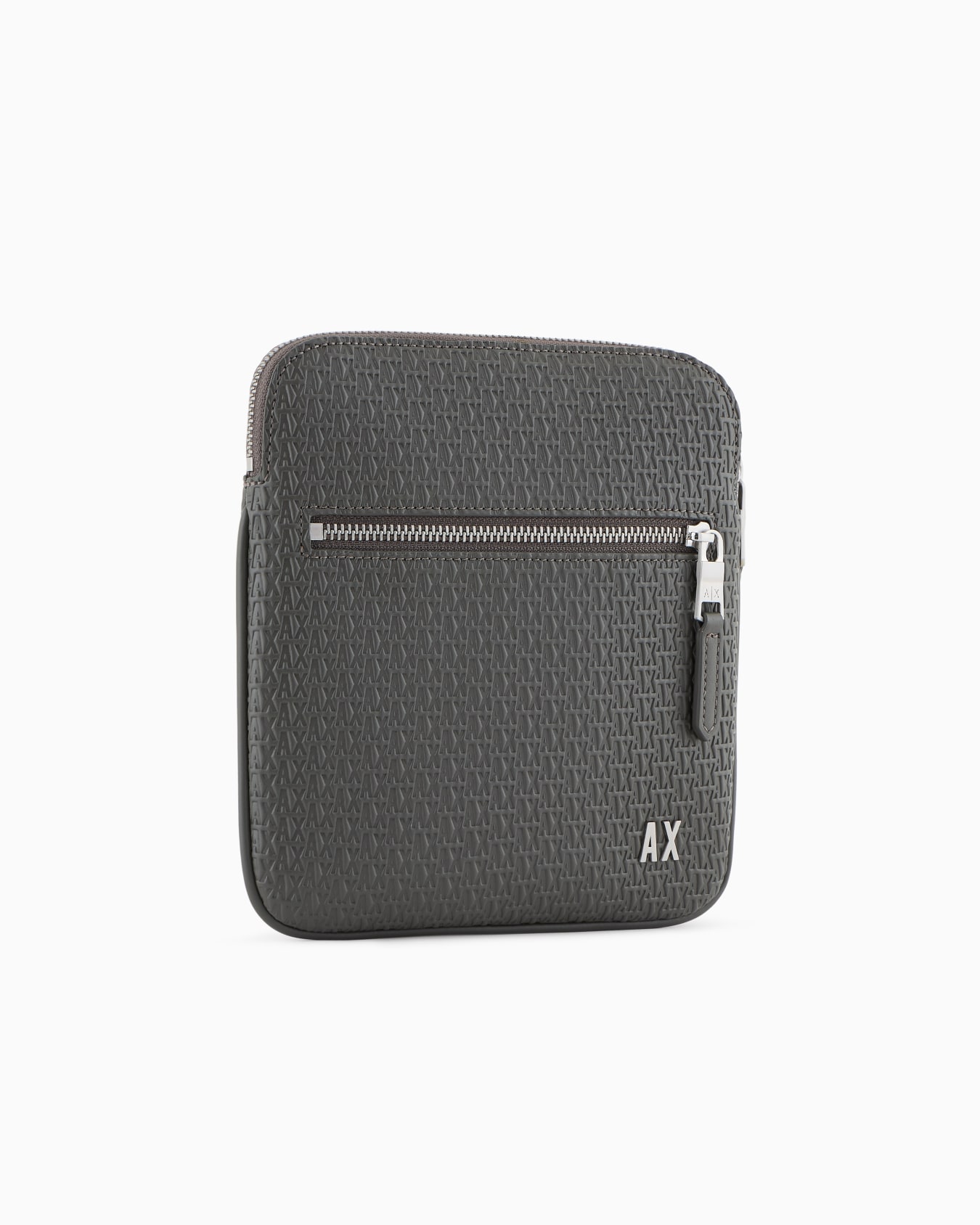Bolso bandolera plano con logo grabado en toda la superficie Diapositiva 1