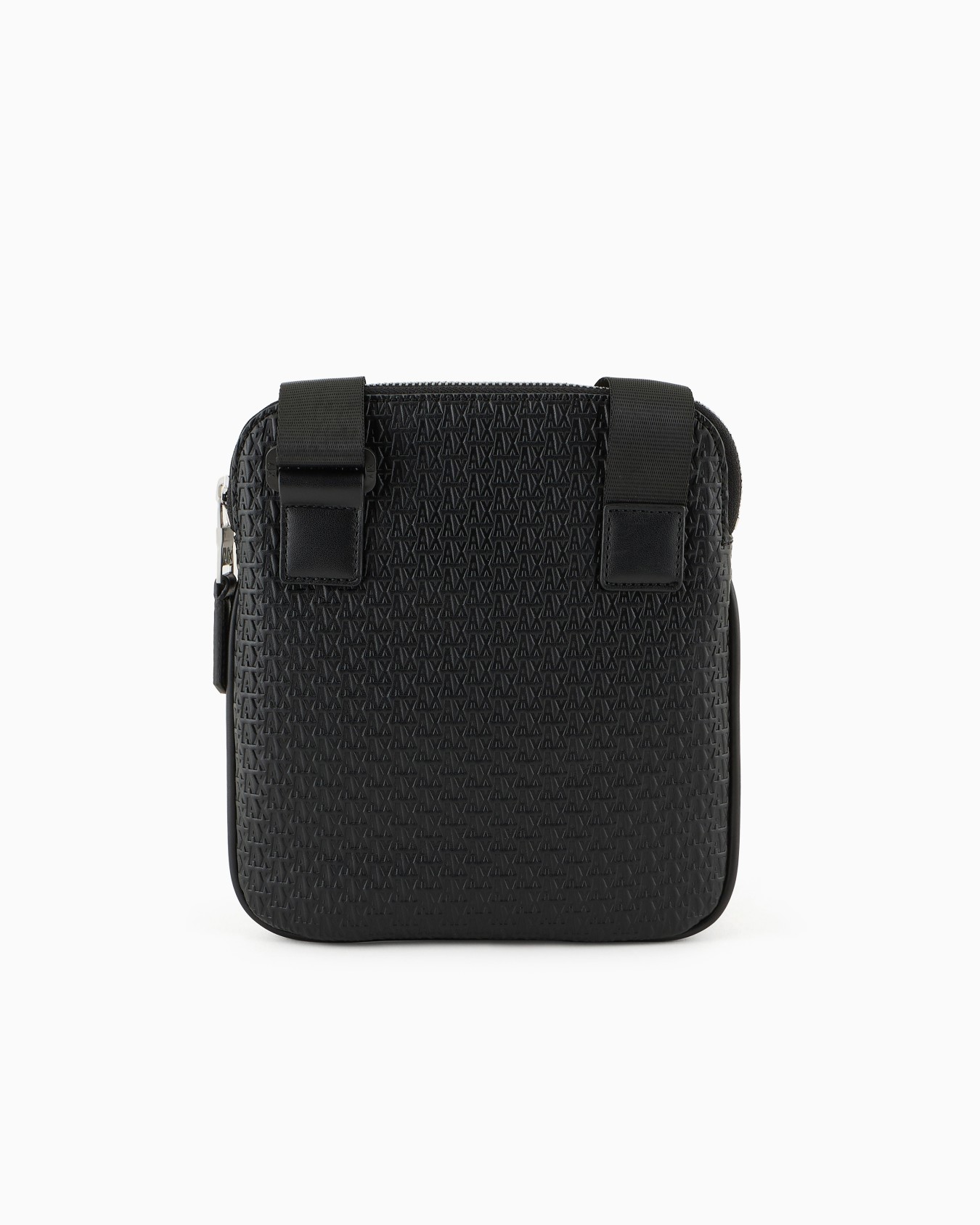 Borsa a tracolla piatta con logo in rilievo su tutta la superficie Slide 2