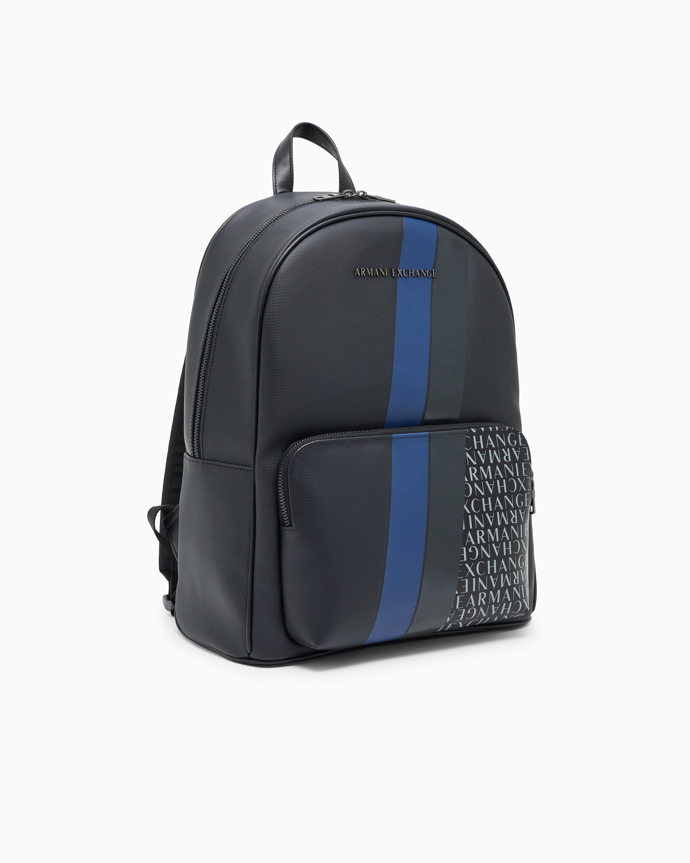 Backpack with monogram and stripes Slide 1