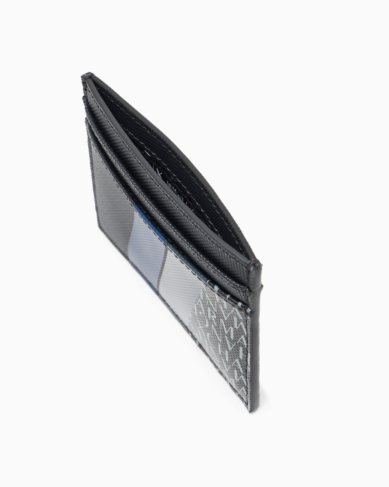 Card holder with monogram and stripes Slide 2