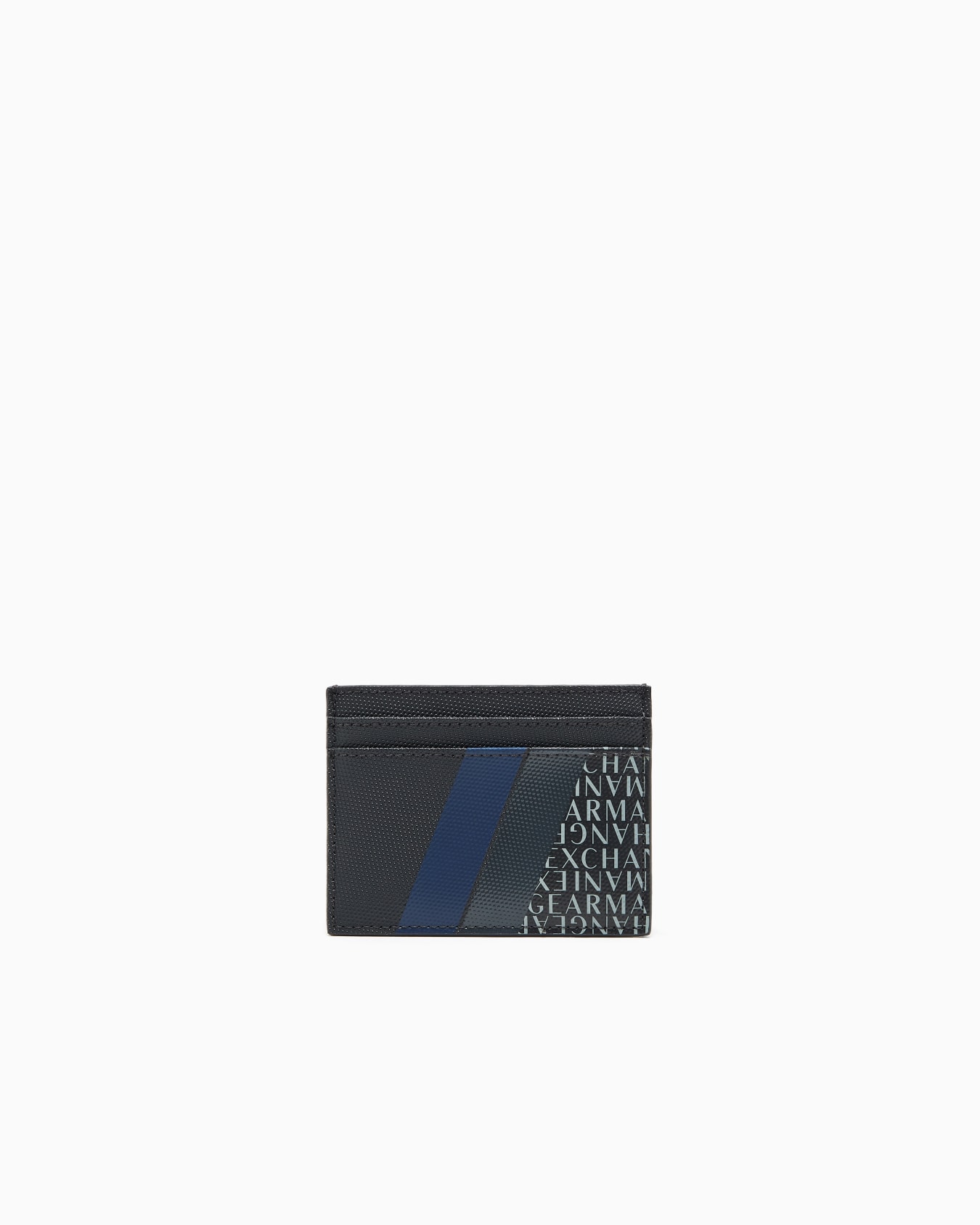 Card holder with monogram and stripes Slide 0