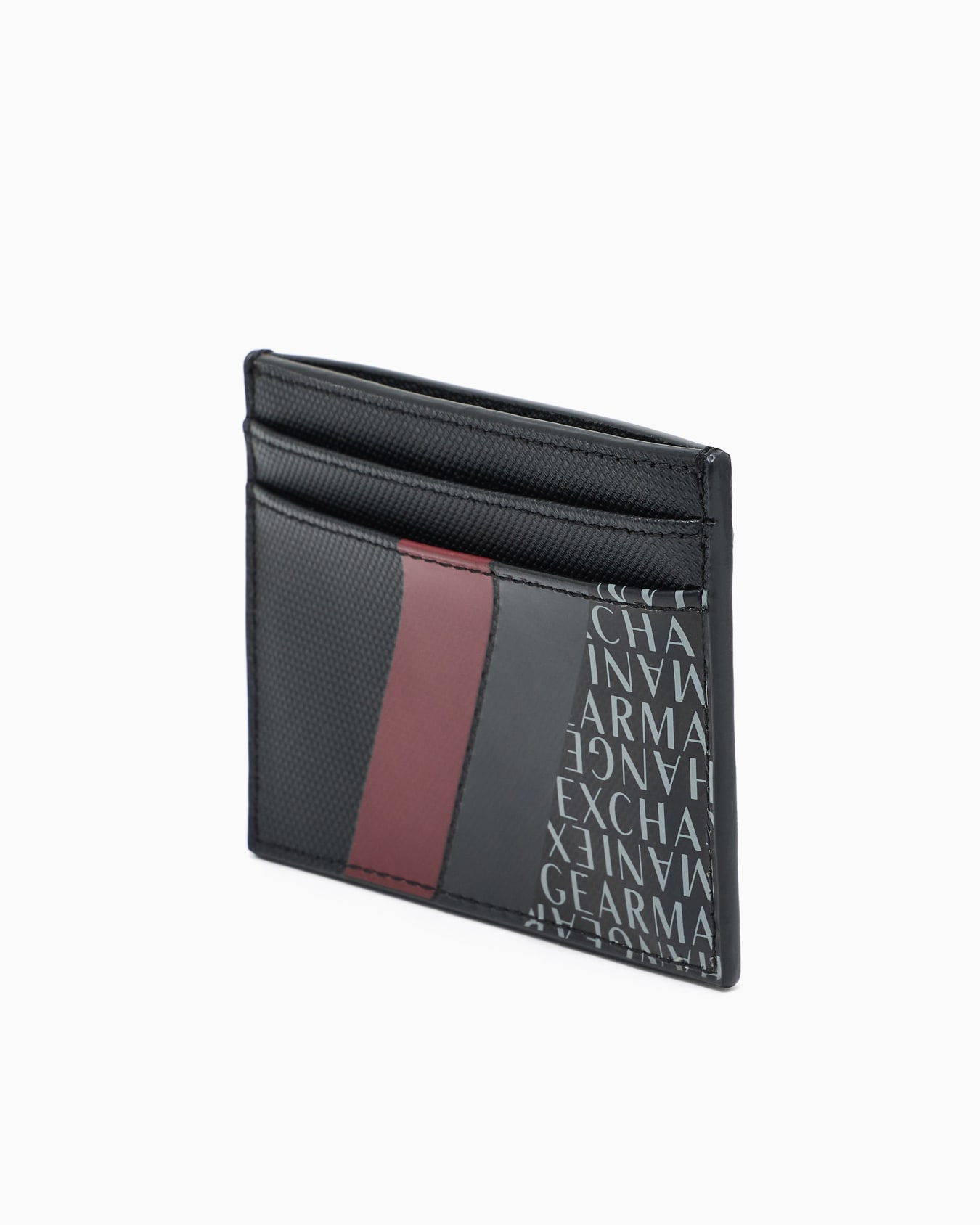 Card holder with monogram and stripes Slide 2