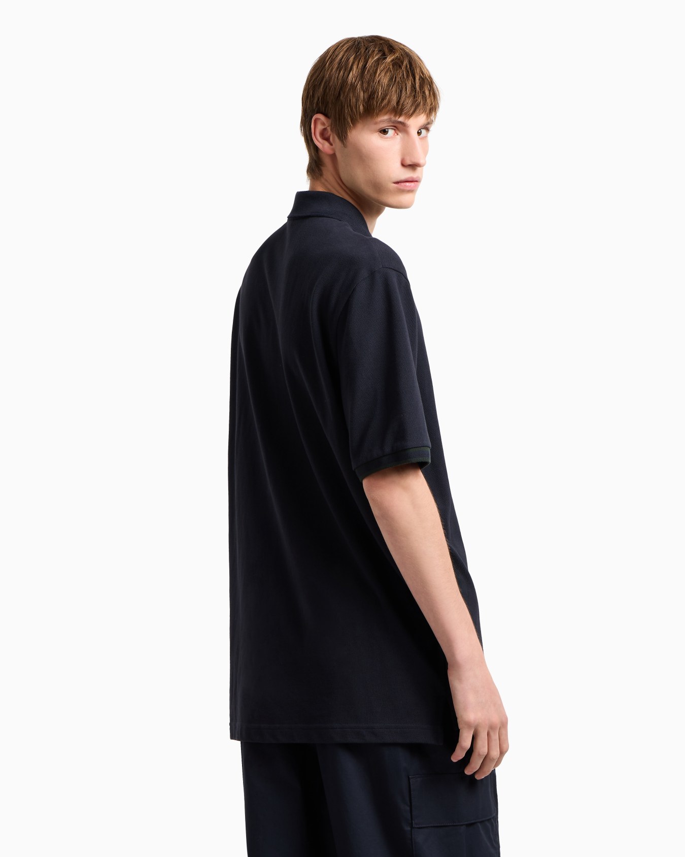 Regular fit polo with zip Slide 2