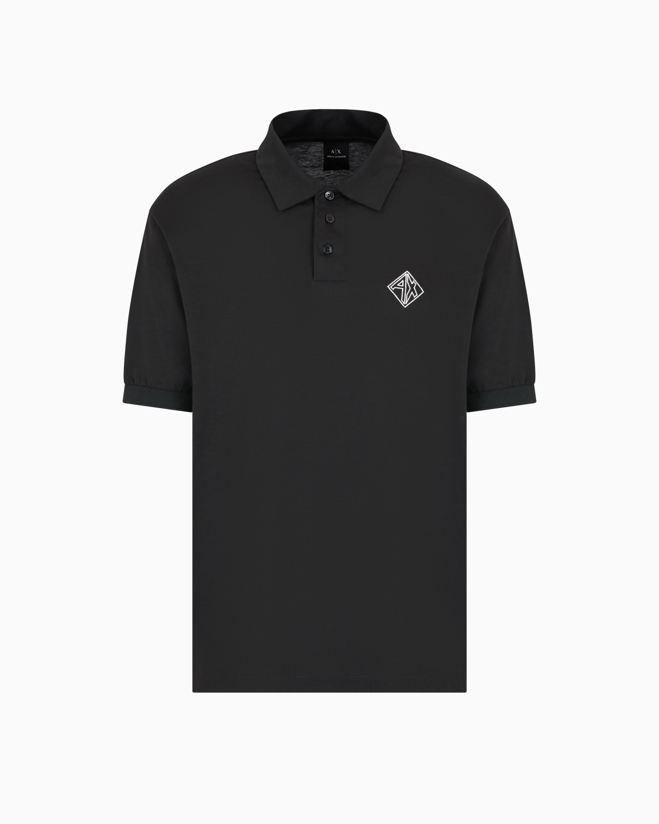Baumwollpolo mit normaler Passform und Logo Folie 0