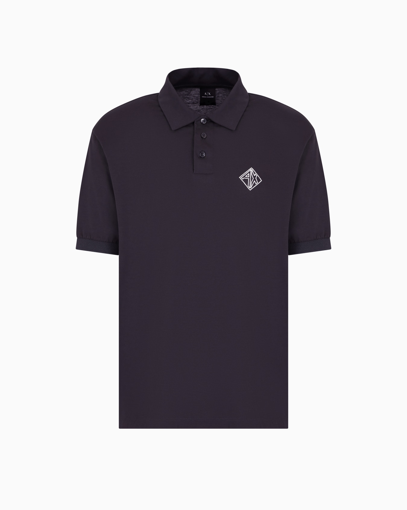 Baumwollpolo mit normaler Passform und Logo Folie 0