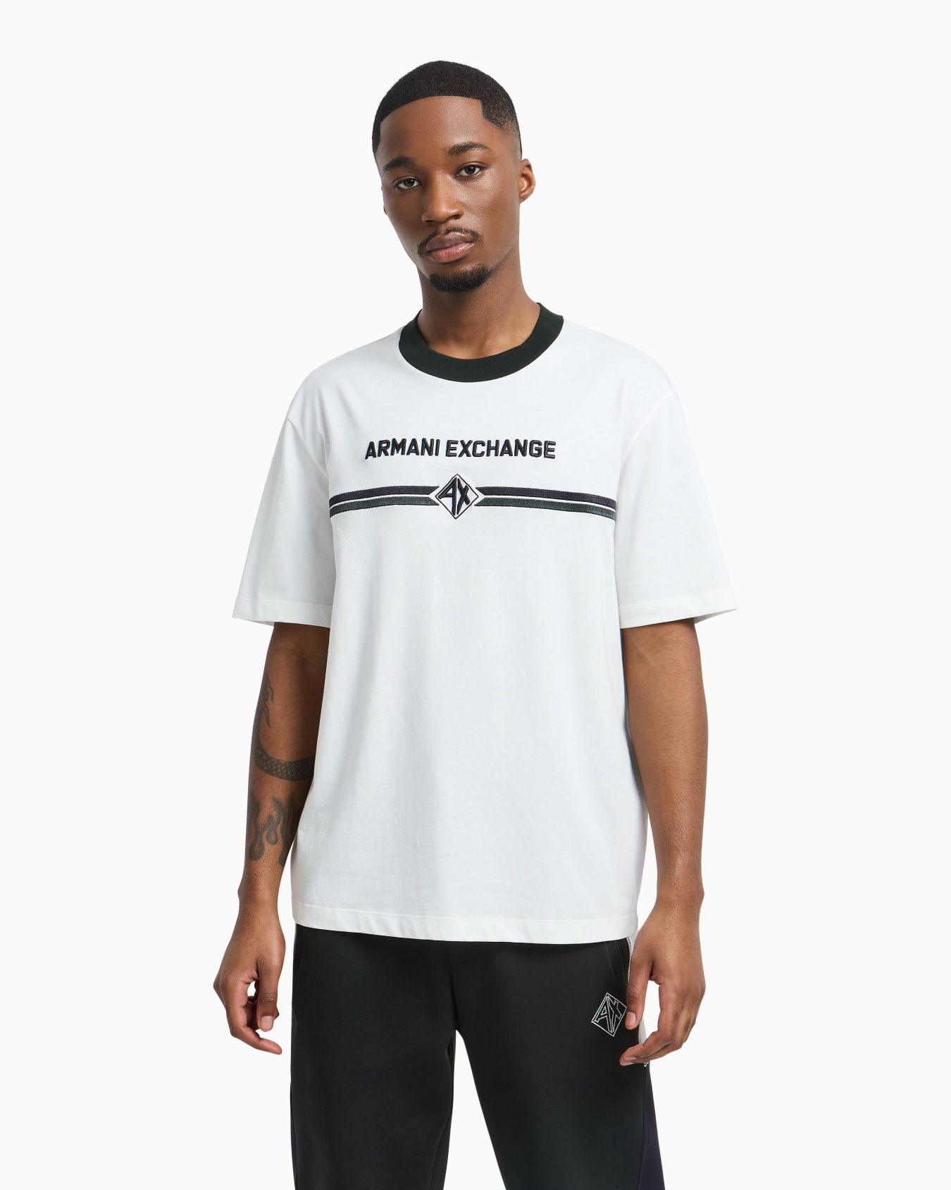 Regular fit T-shirt with logo print Slide 3