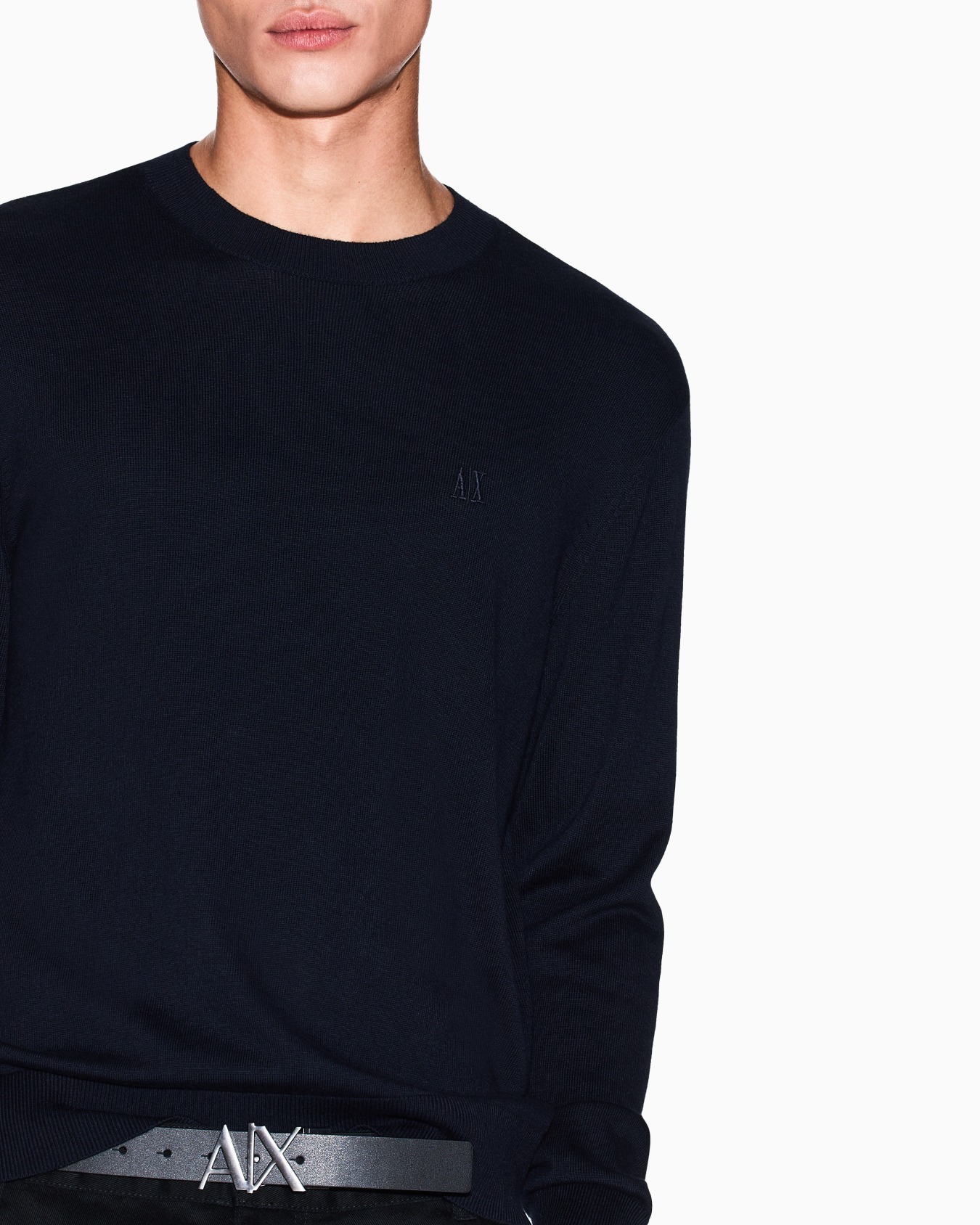  Pull ras du cou en coton mélangé Diapositive 4