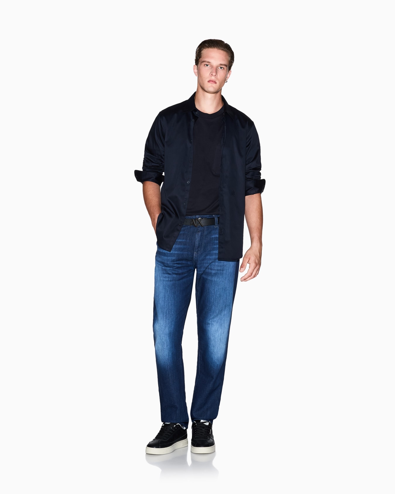 Regular fit cotton shirt Slide 1