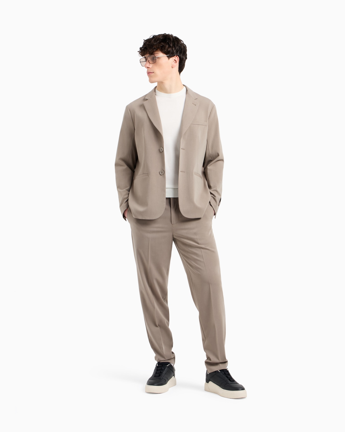 ICON ウールミックス チノパンツ スライドする 1
