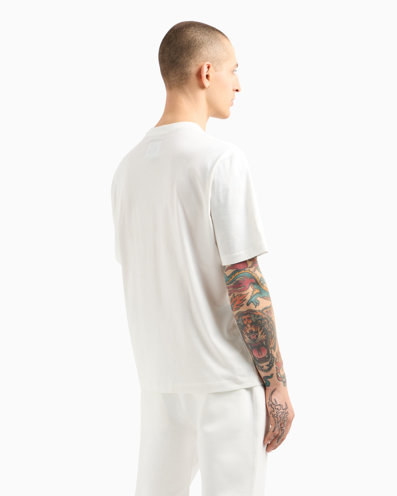 Regular fit T-shirt with embroidered logo Slide 2