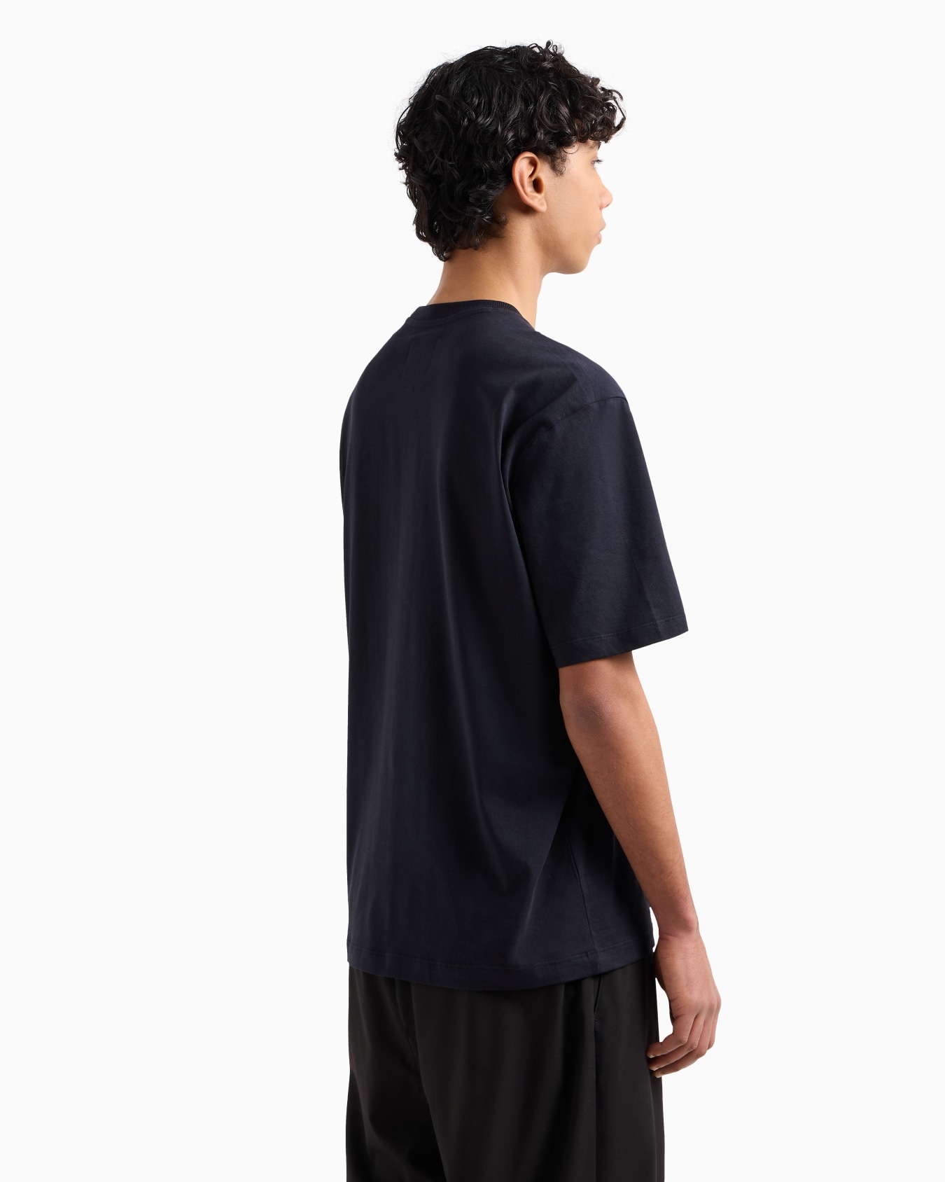 Regular fit T-shirt with embroidered logo Slide 3