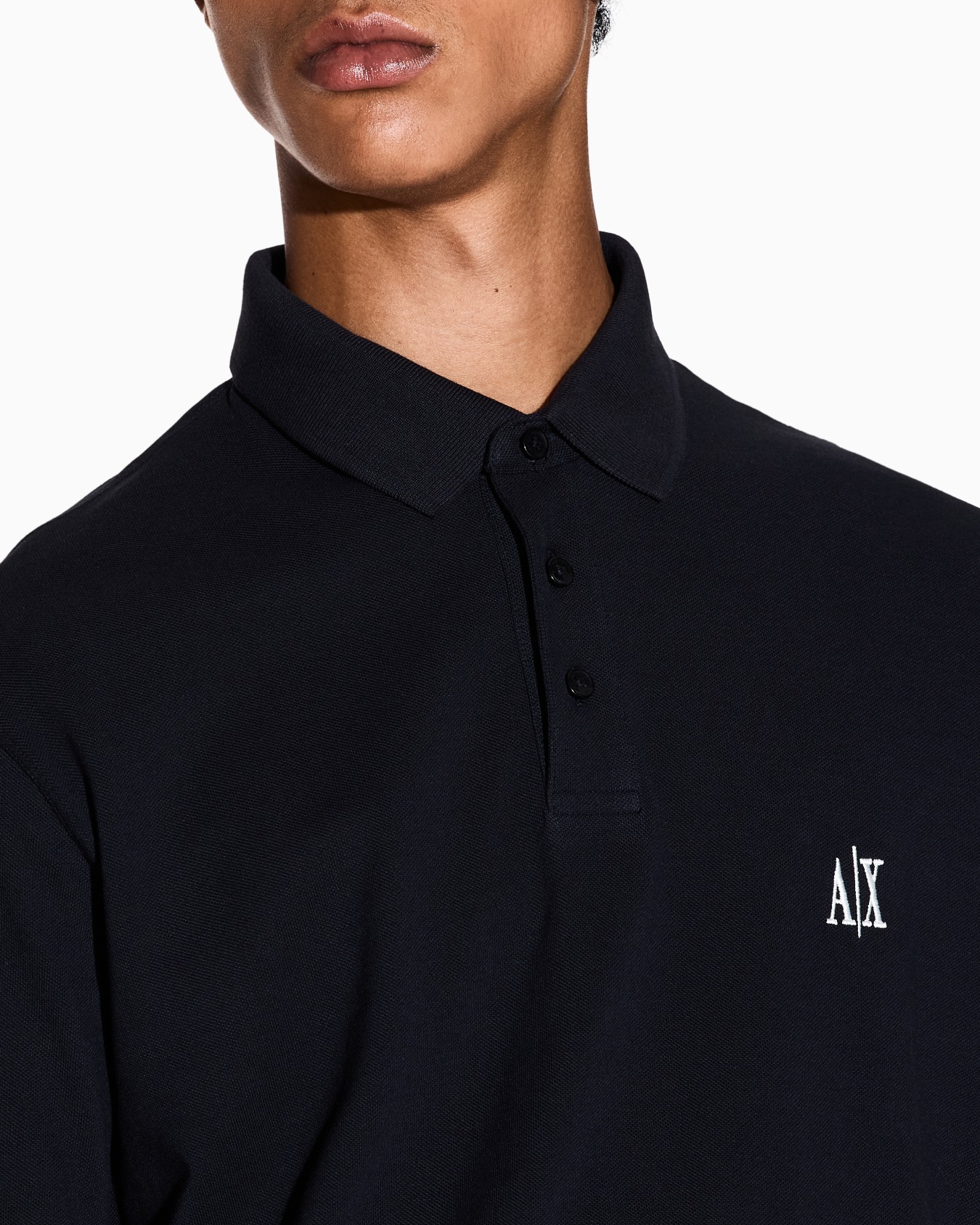 Regular fit cotton polo with logo Slide 4